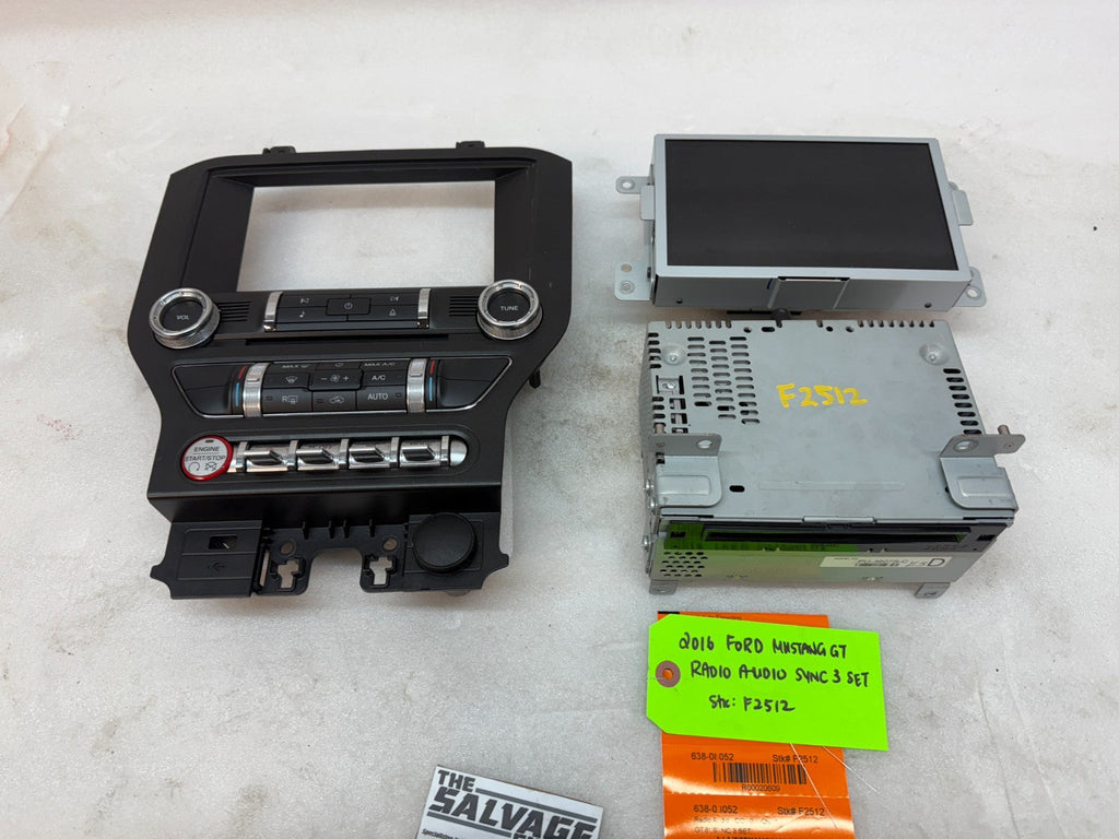 16 FORD MUSTANG GT SYNC 3 GPS NAVIGATION 8.0 SCREEN APIM RADIO BEZEL 15 16 17