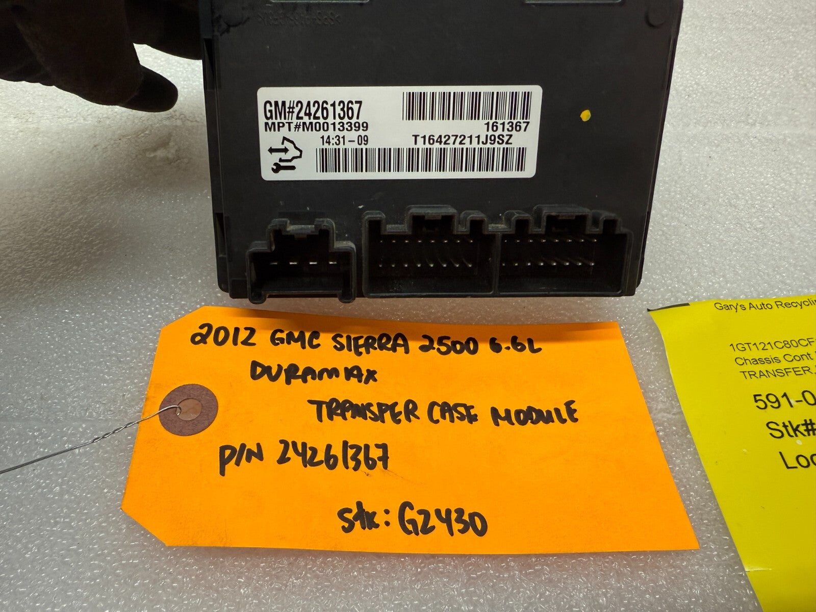 07-14 GMC SIERRA 2500HD 3500 TRANSFER CASE CONTROL MODULE TCCM 24261367