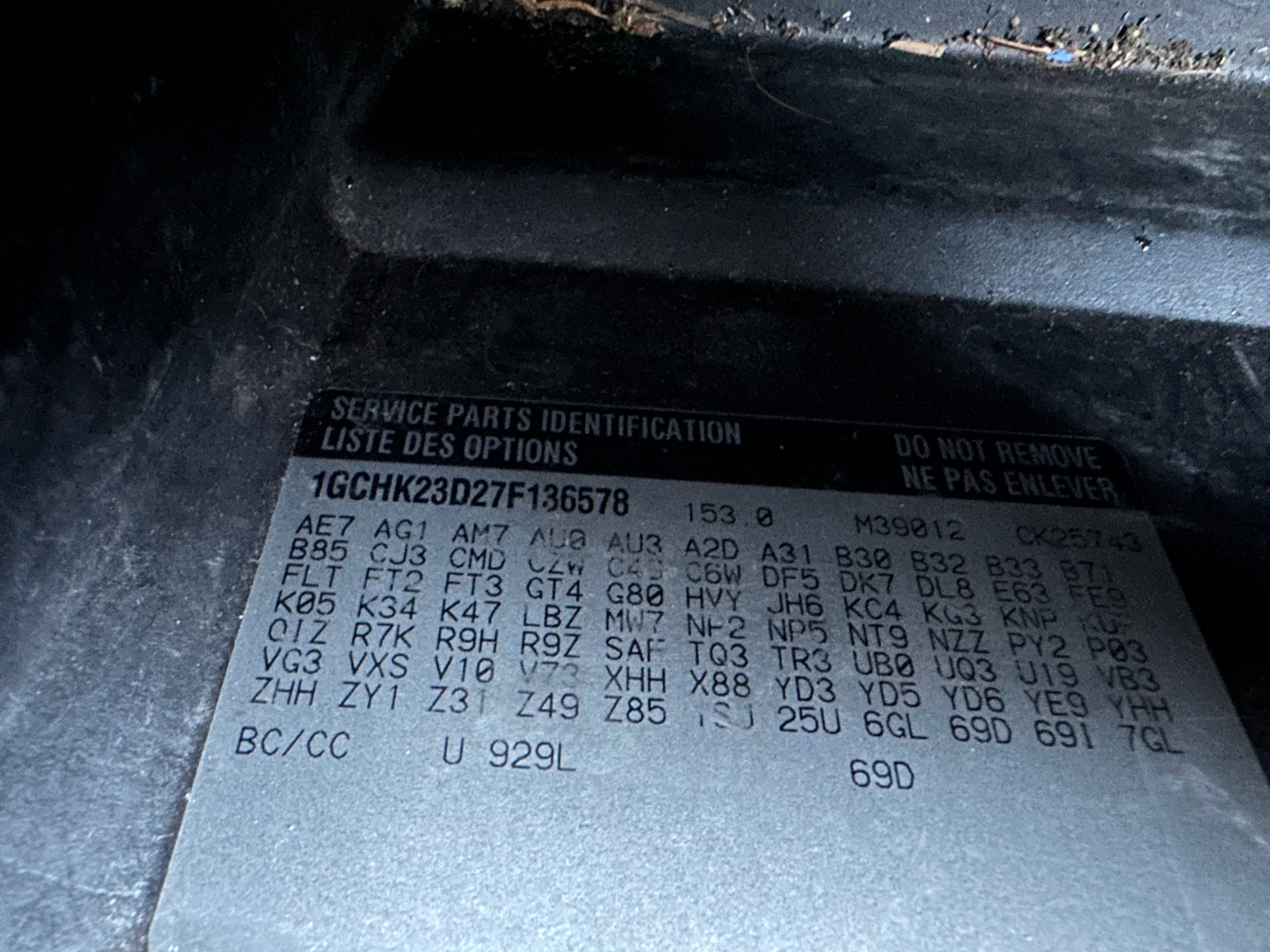 2007 Chevrolet Silverado K2500HD 6.6 LB7 Duramax – C2601