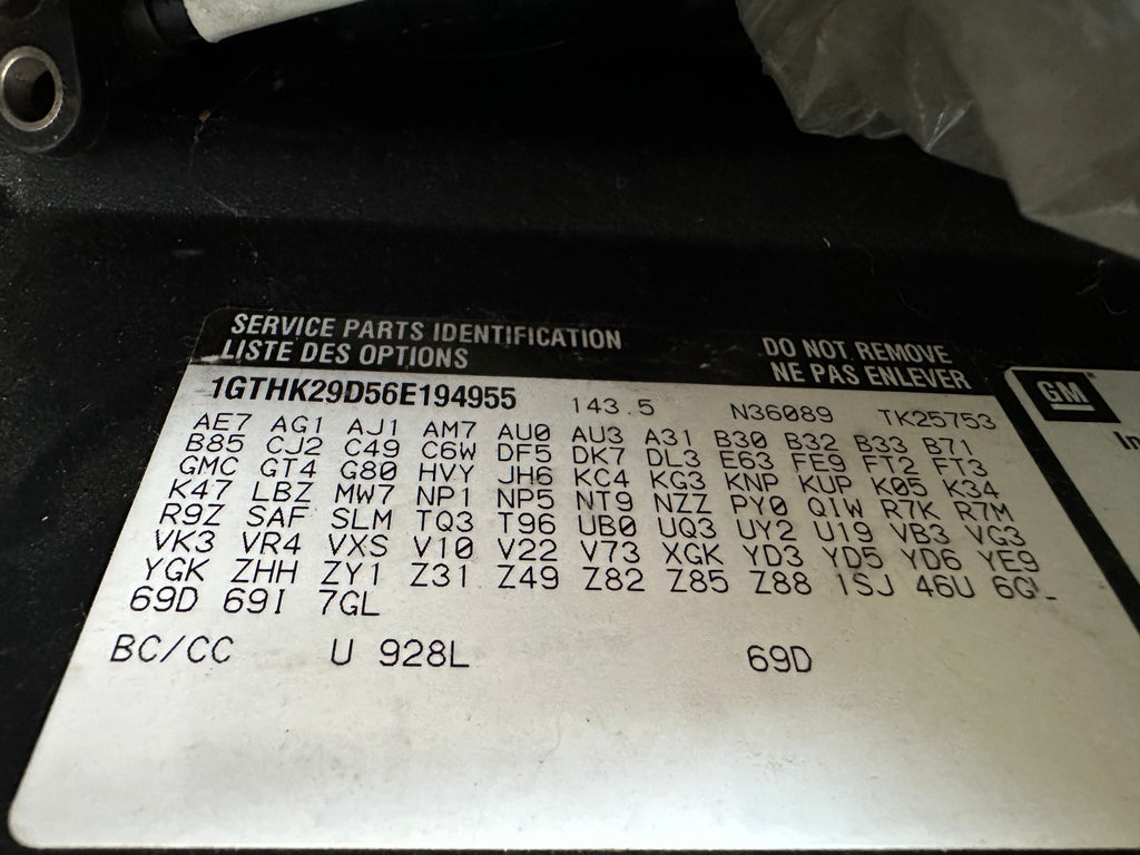 2006 GMC Sierra 2500 6.6L LBZ – G2519