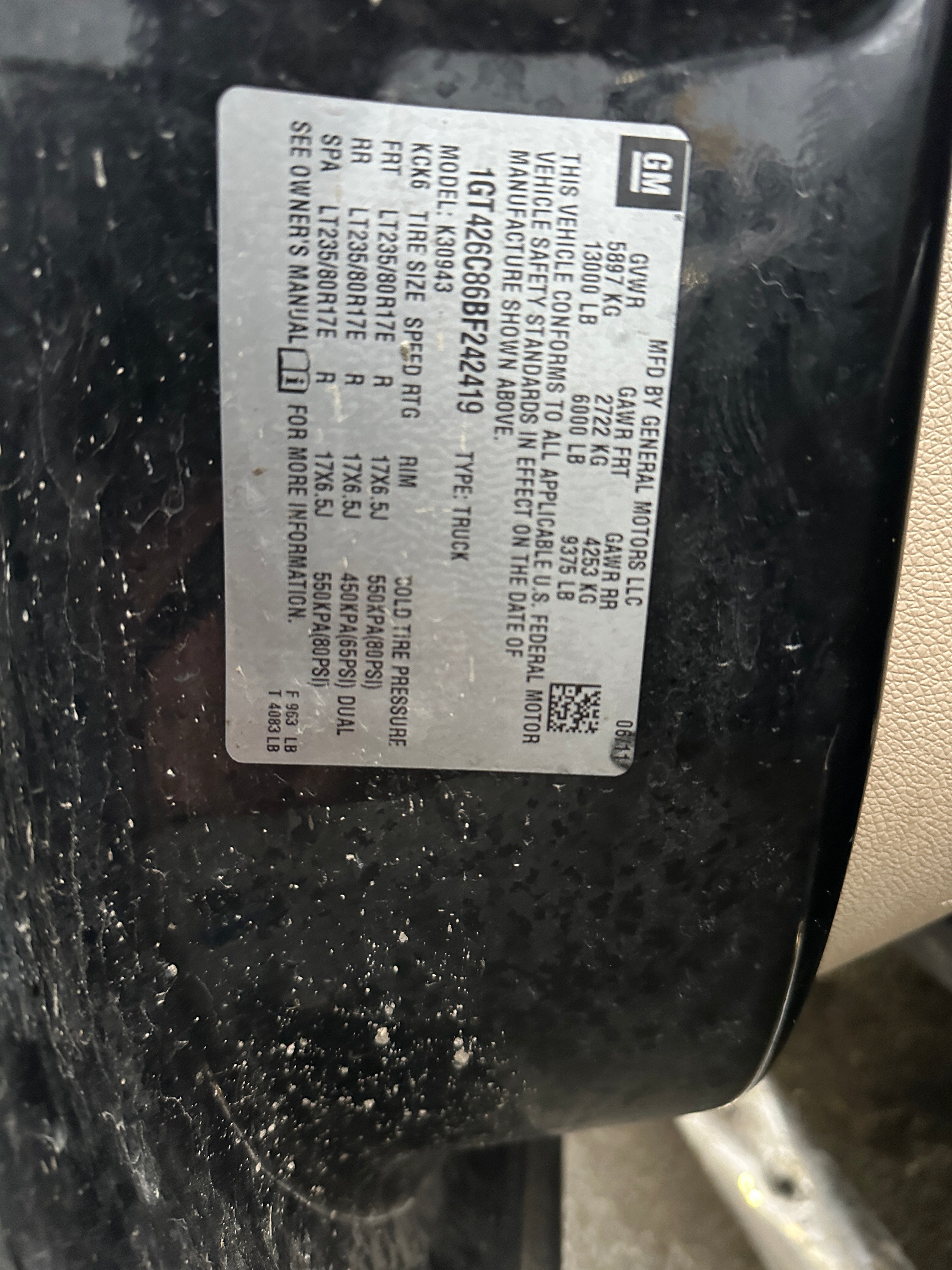 2011 GMC Sierra K3500 Denali 6.6 LML Duramax – G2603