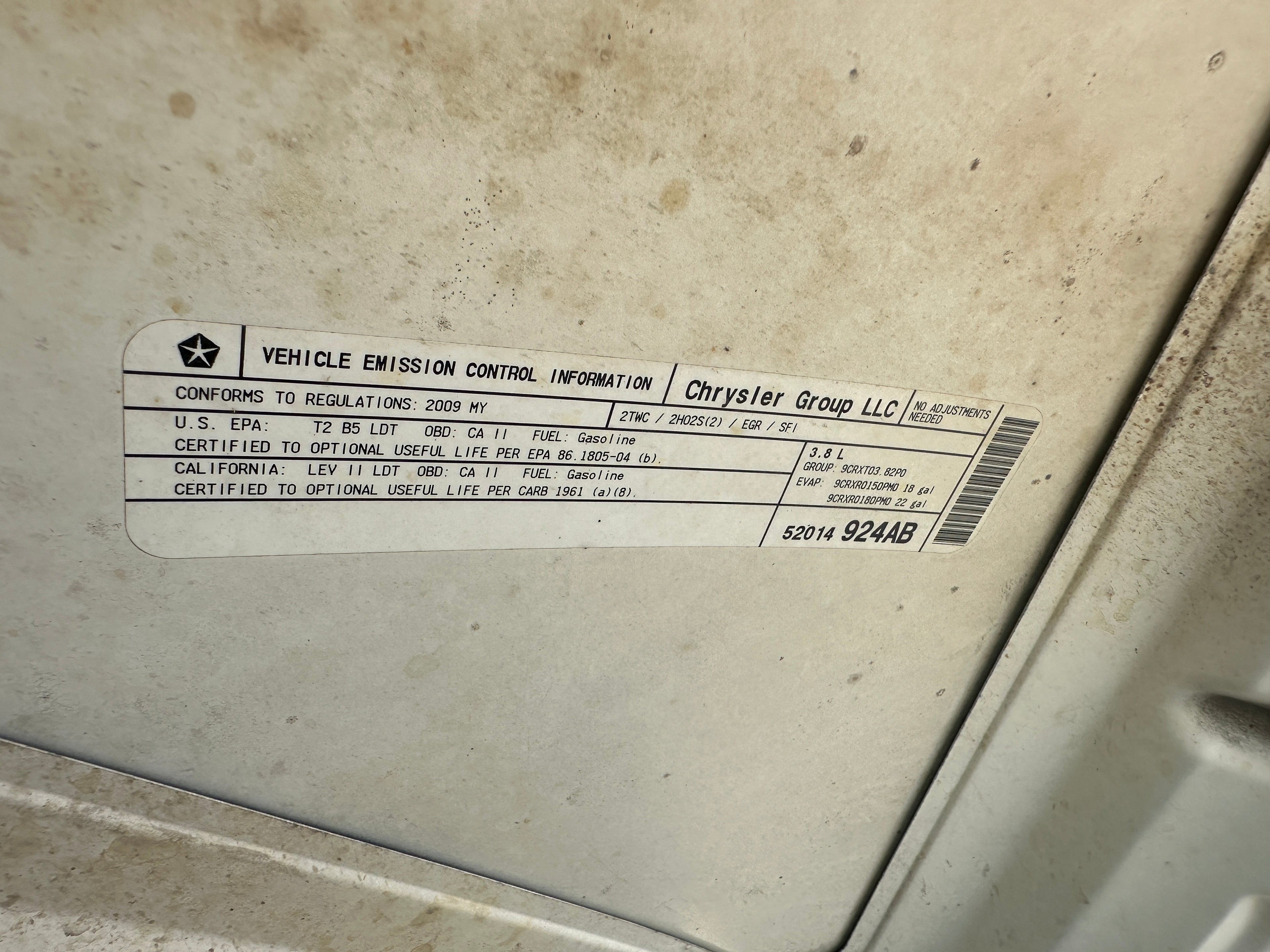 2009 Jeep Wrangler JK 3.8 – J2524