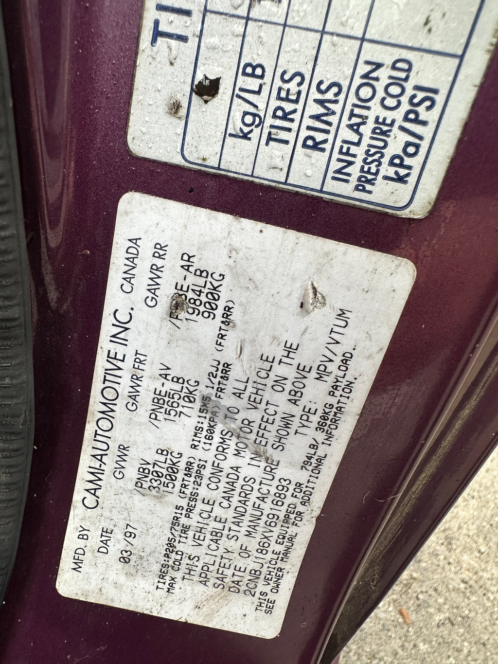1997 Geo Tracker 1.6 – C2602