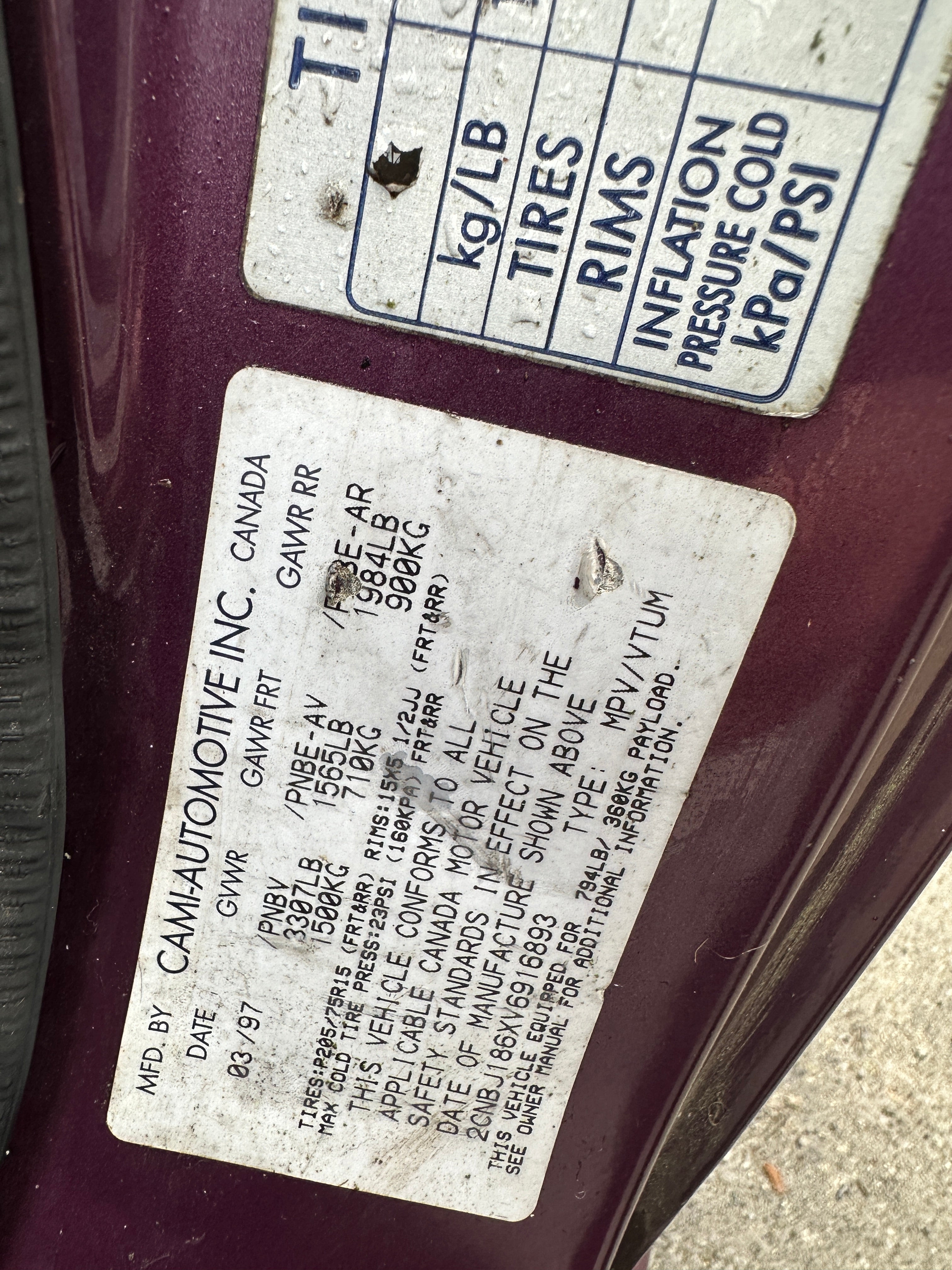 1997 Geo Tracker 1.6 – C2602
