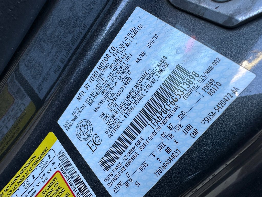 2016 Ford Mustang GT 5.0 – F2512