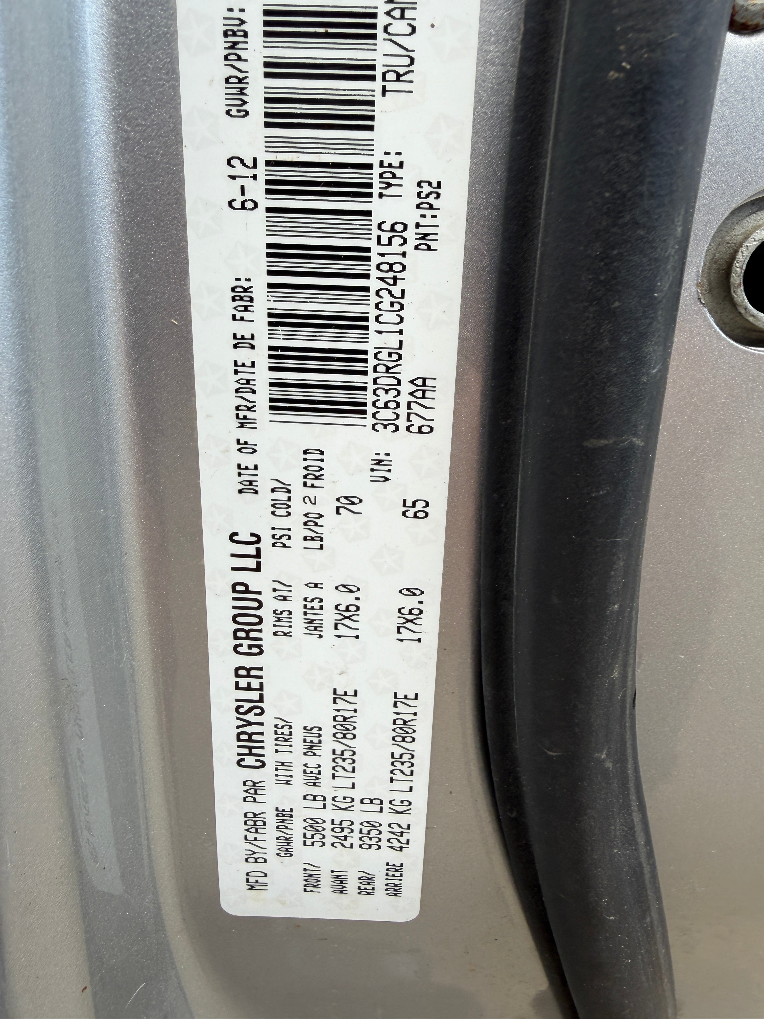 2012 Dodge Ram 3500 ST 6.7 Cummins – D2604