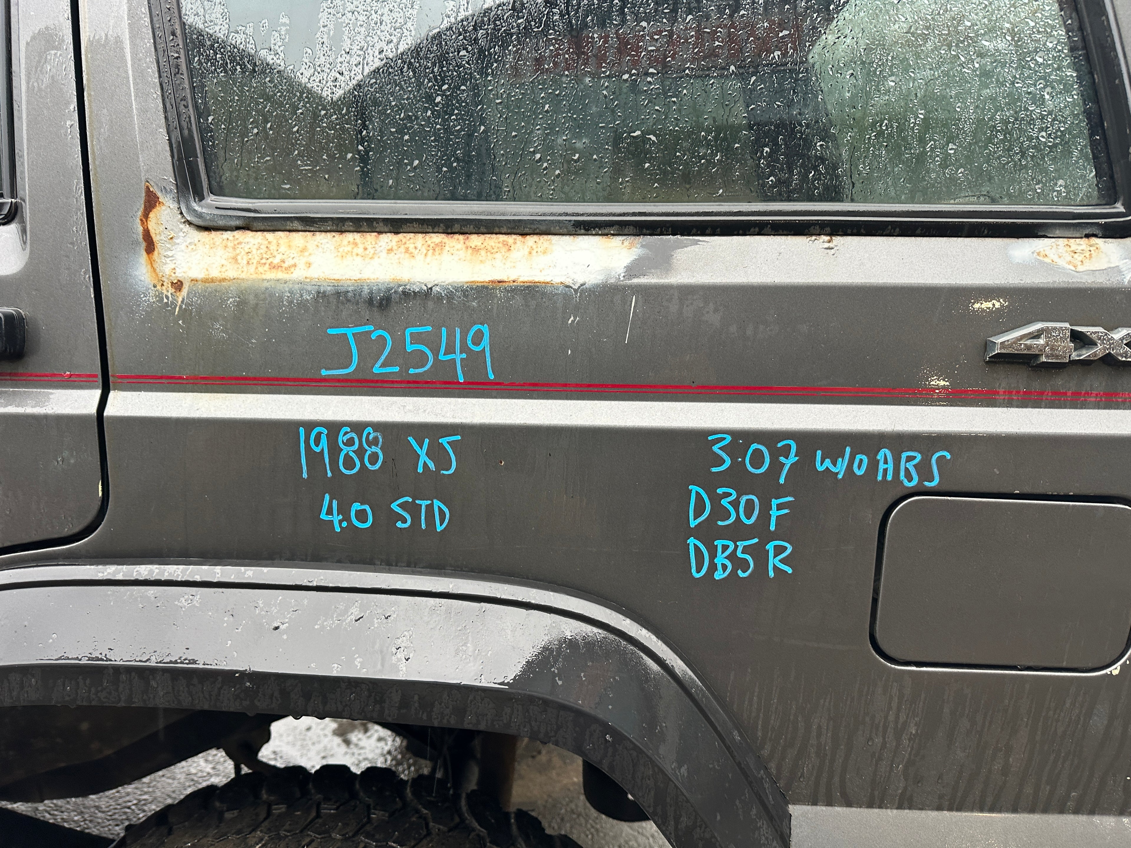 1988 Jeep Cherokee XJ Sport 4.0 Manual – J2549