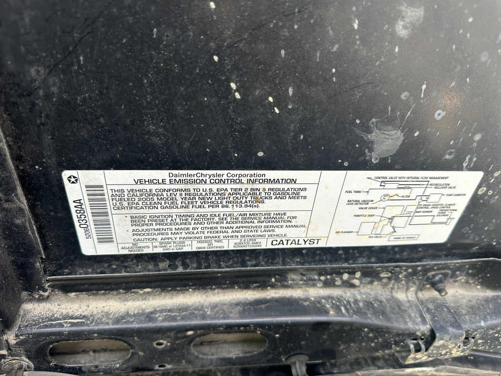 2005 Jeep Wrangler TJ 2.4 – J2526