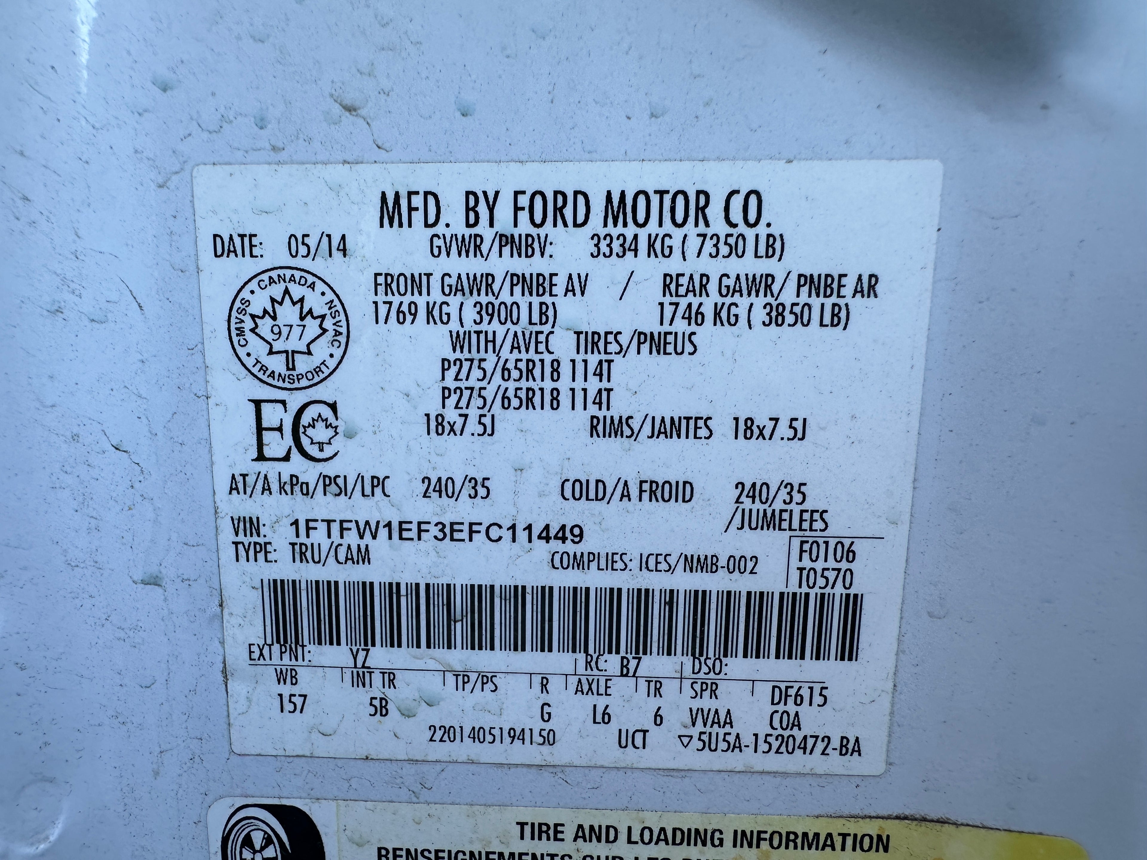 2014 Ford F-150 4x4 5.0 – F2513