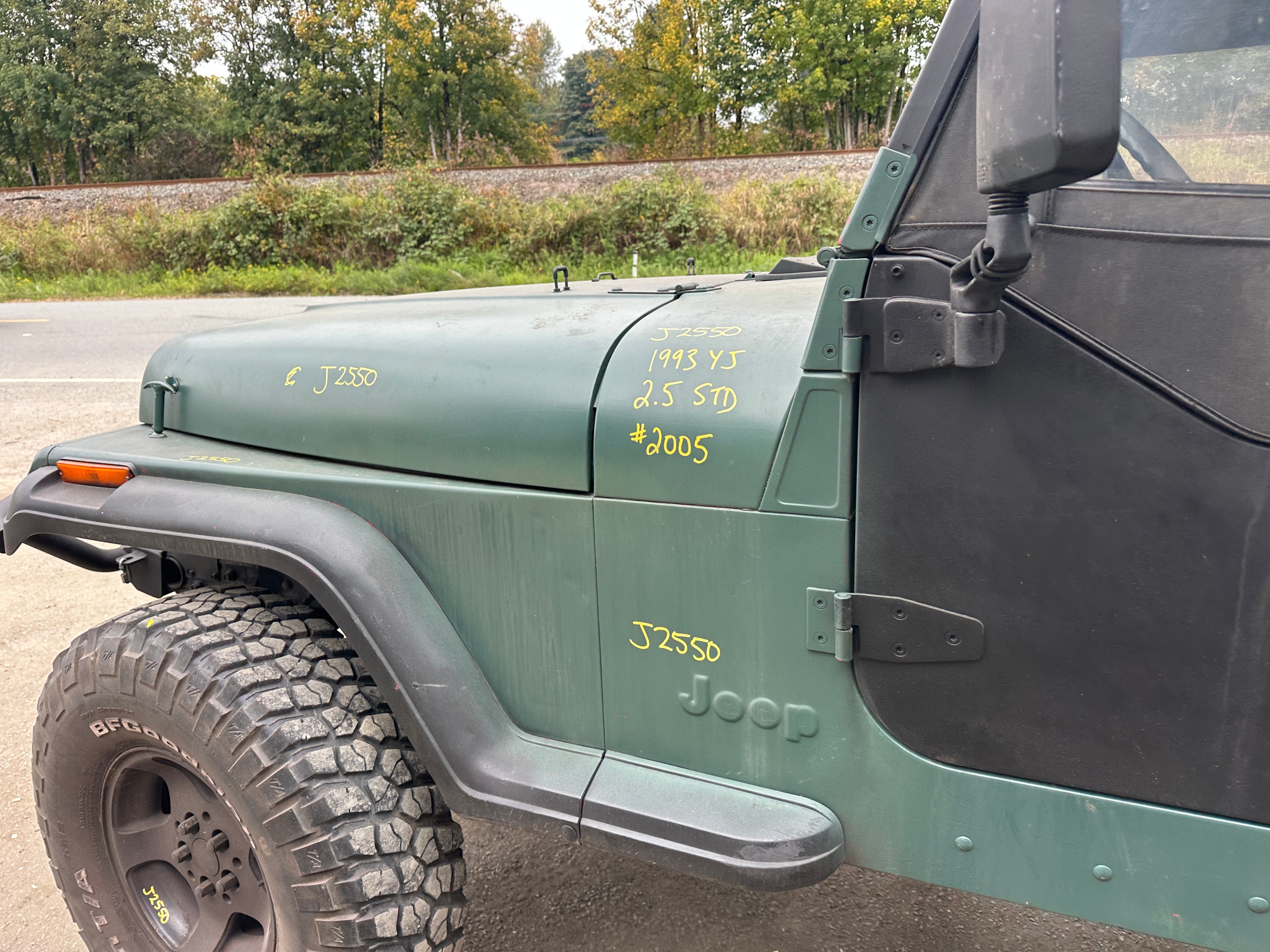 1993 Jeep Wrangler YJ 2.5 – J2550