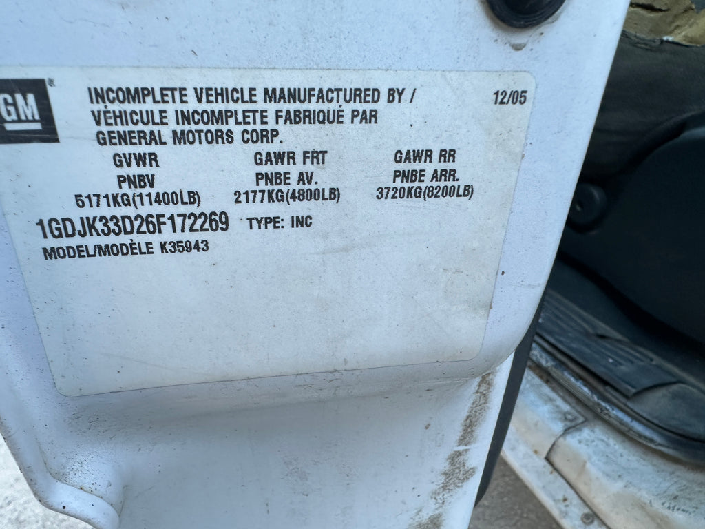 2006 GMC New Sierra K3500 6.6 LBZ Duramax – G2605
