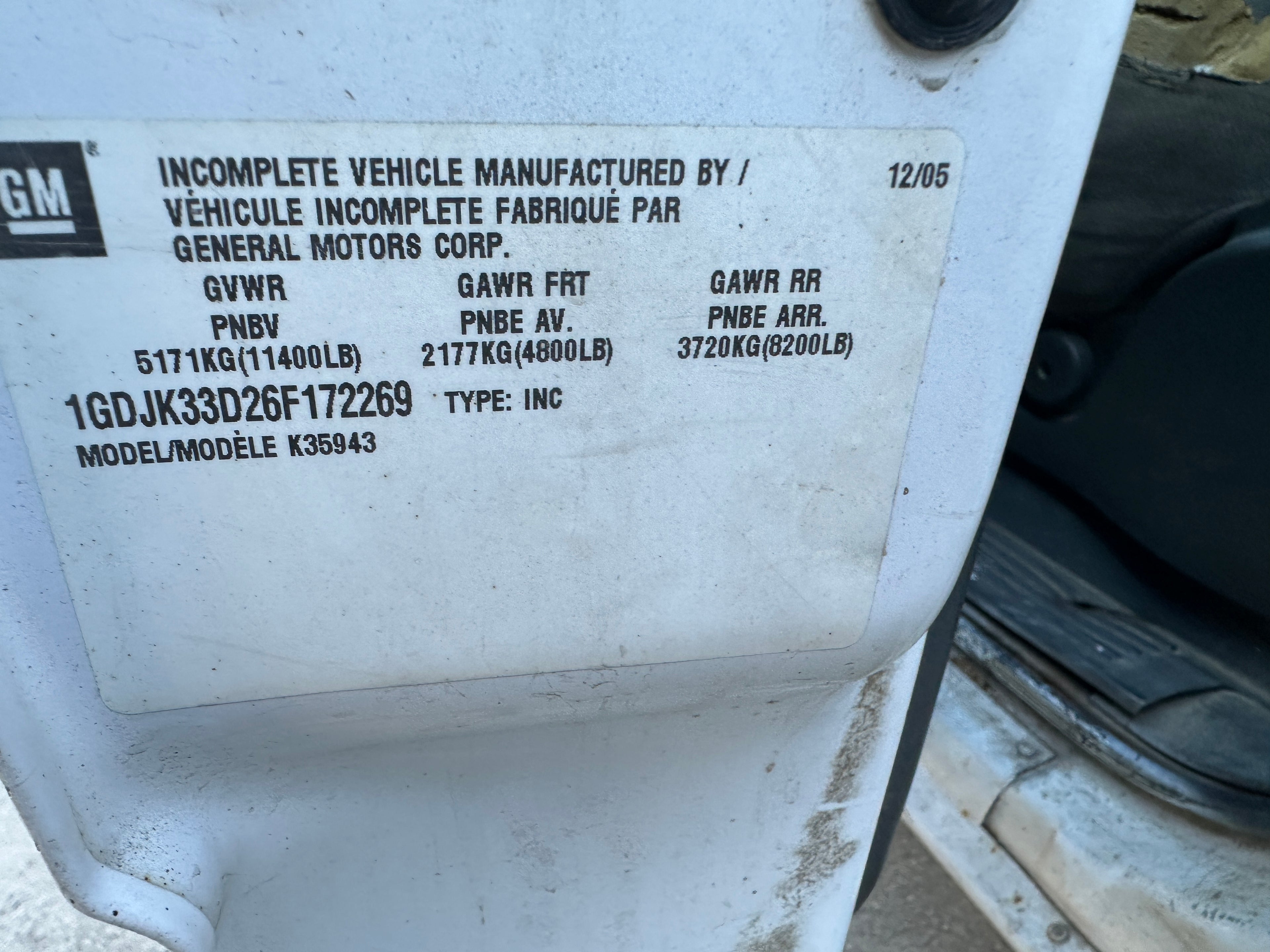 2006 GMC New Sierra K3500 6.6 LBZ Duramax – G2605