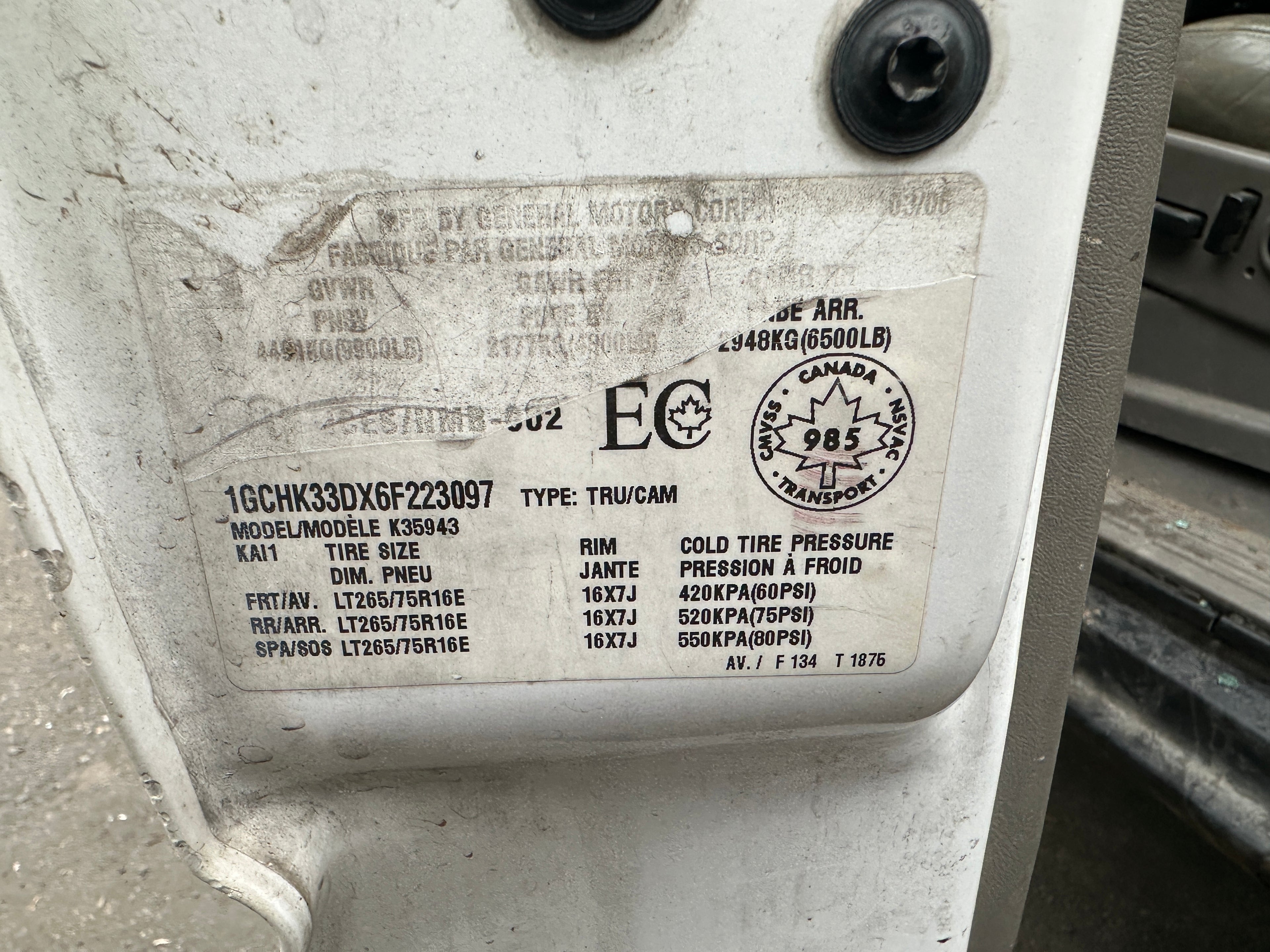 2006 Chevrolet Silverado 3500 6.6L LBZ Duramax – C2506