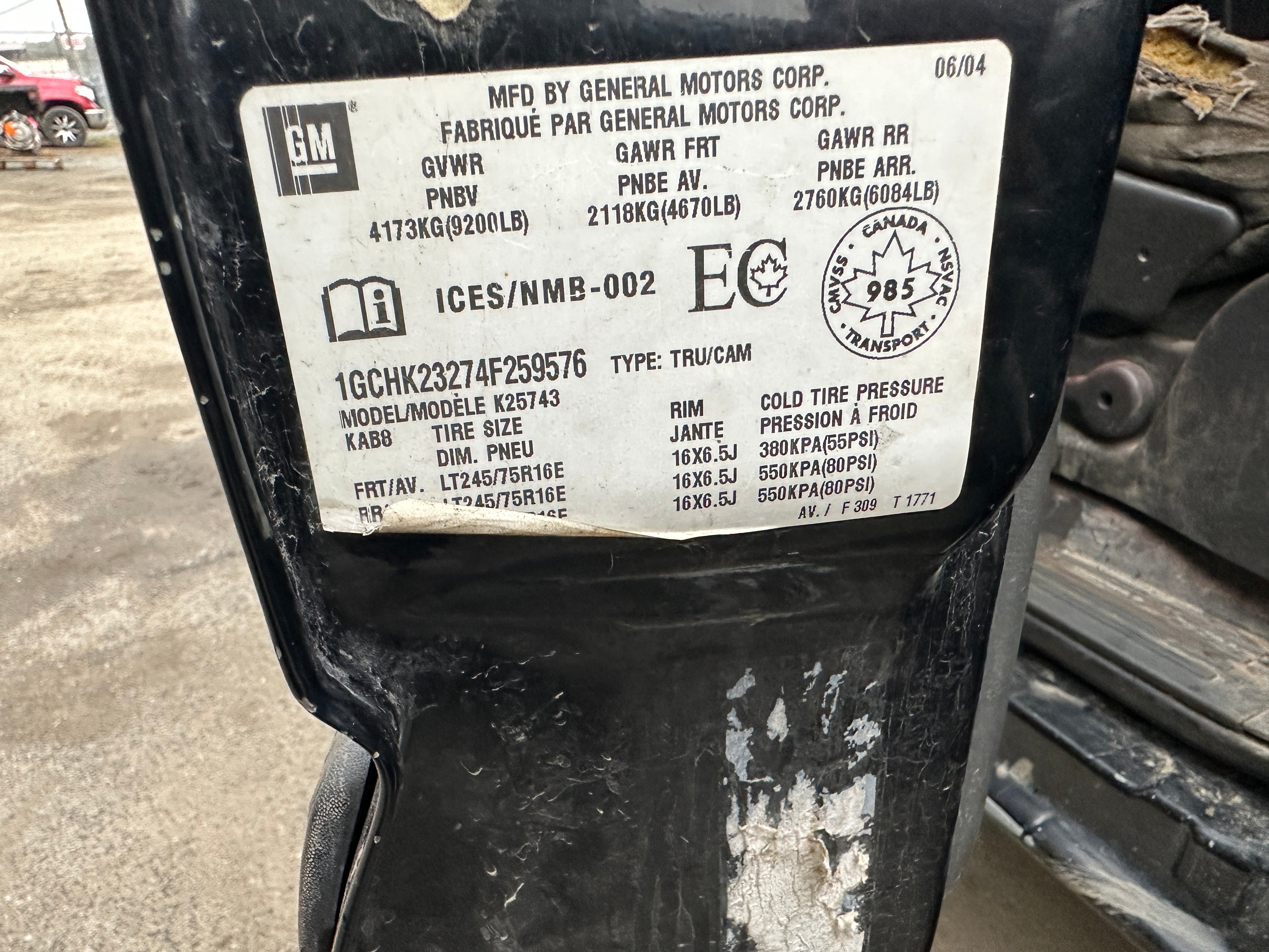 2004 Chevrolet Silverado K2500 6.6 LLY Duramax – C2535