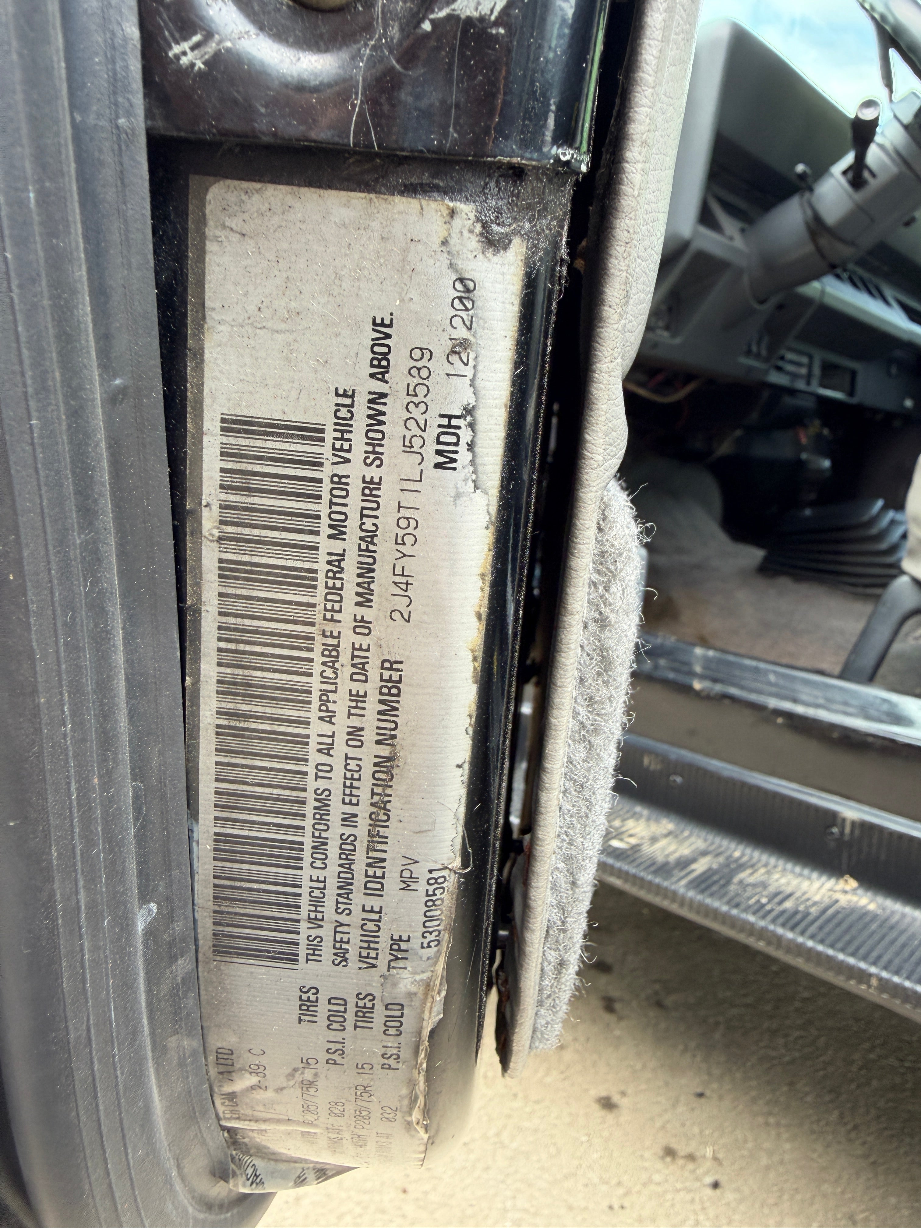 1990 Jeep Wrangler YJ Laredo 4.2 – J2617
