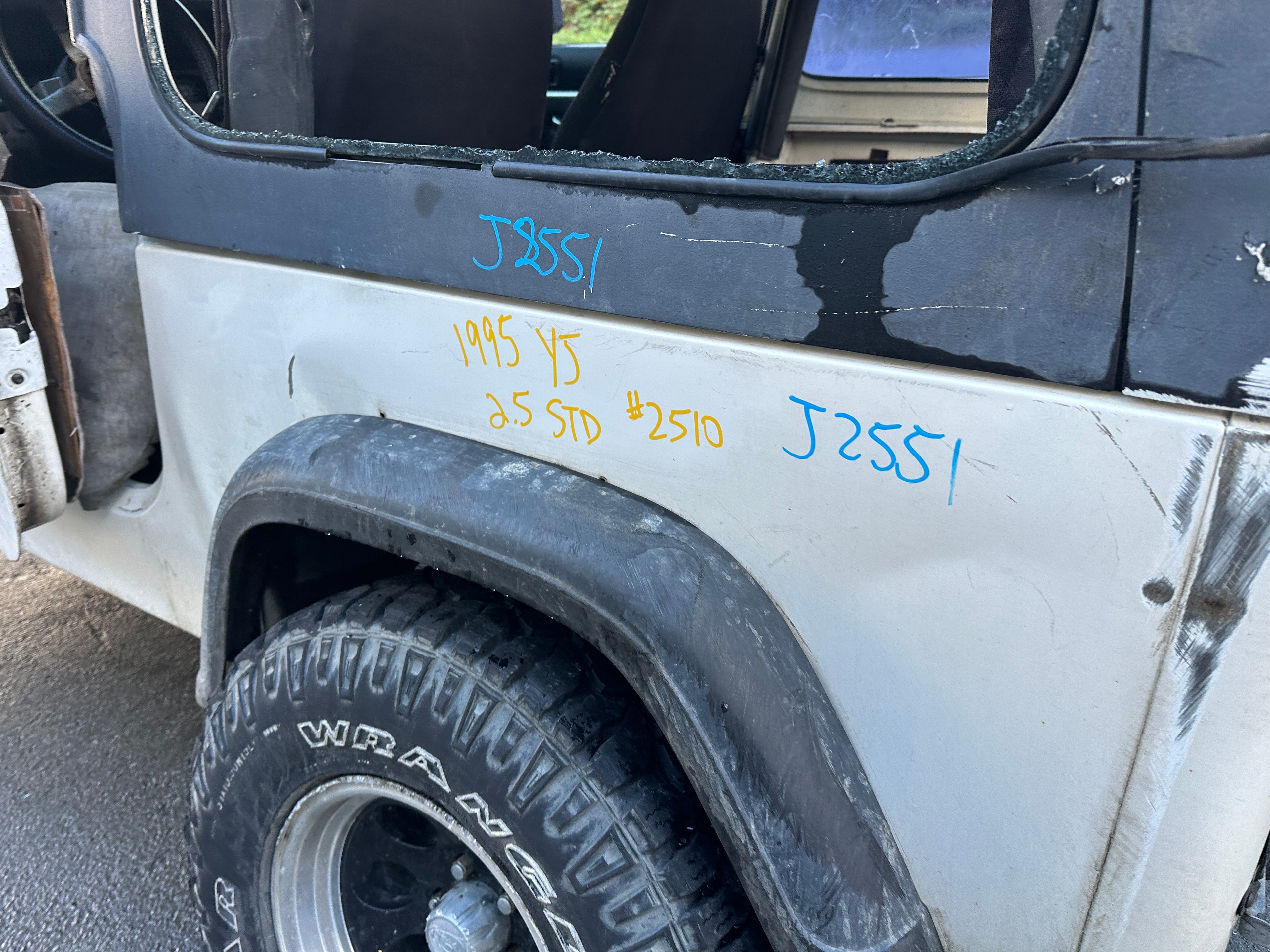 1995 Jeep Wrangler YJ Rio Grande 2.5 – J2551