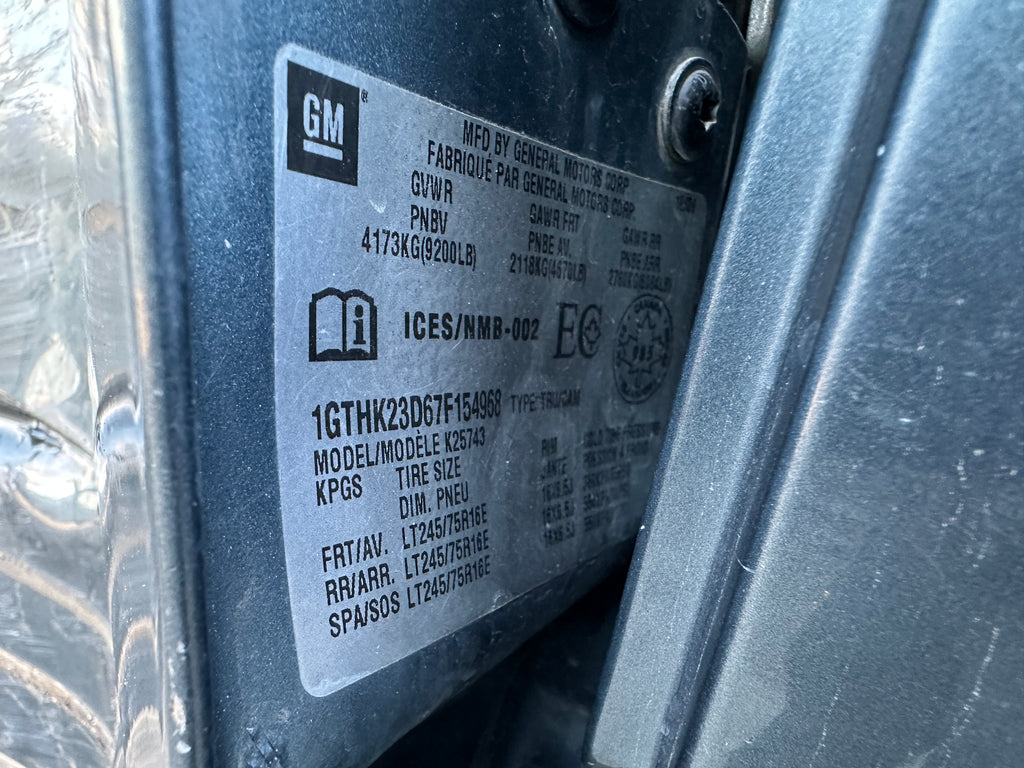 2007 GMC Sierra K2500HD 6.6 Duramax – G2607