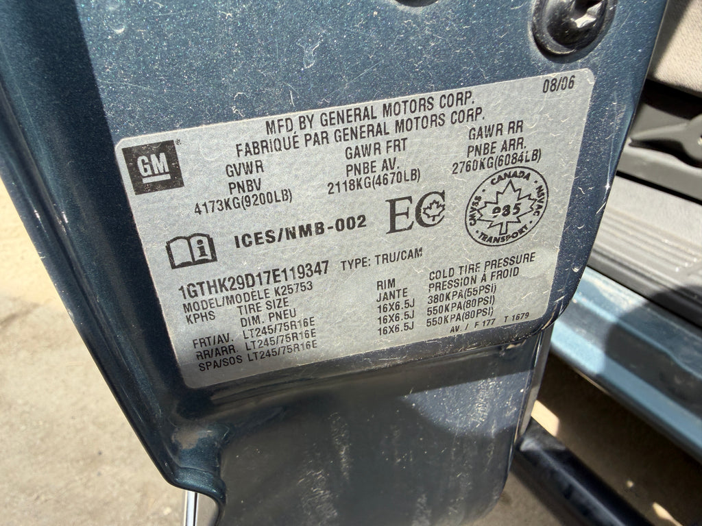 2007 GMC Sierra K2500HD 6.6 LBZ Duramax – G2612
