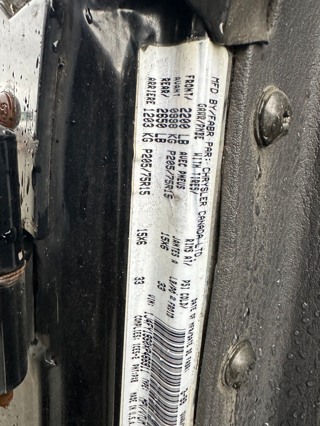 1999 Jeep Wrangler TJ Sport 4.0 – J2552