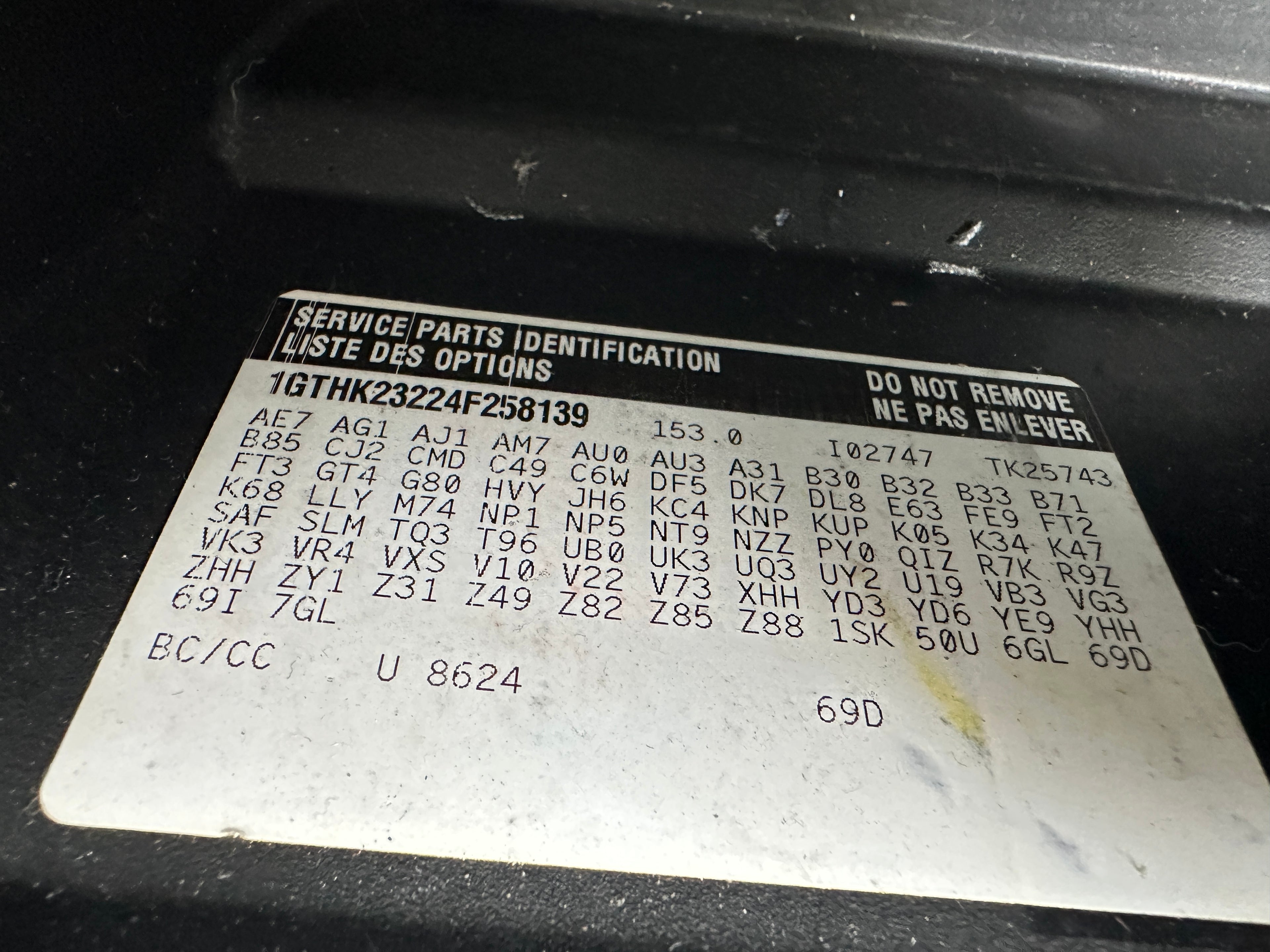 2004 GMC Sierra K2500HD 6.6 LLY Duramax – G2527