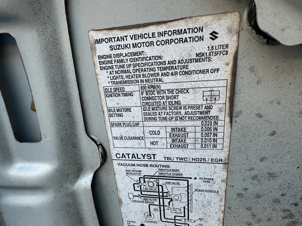 1992 Pontiac Sunrunner 1.6 – P2501