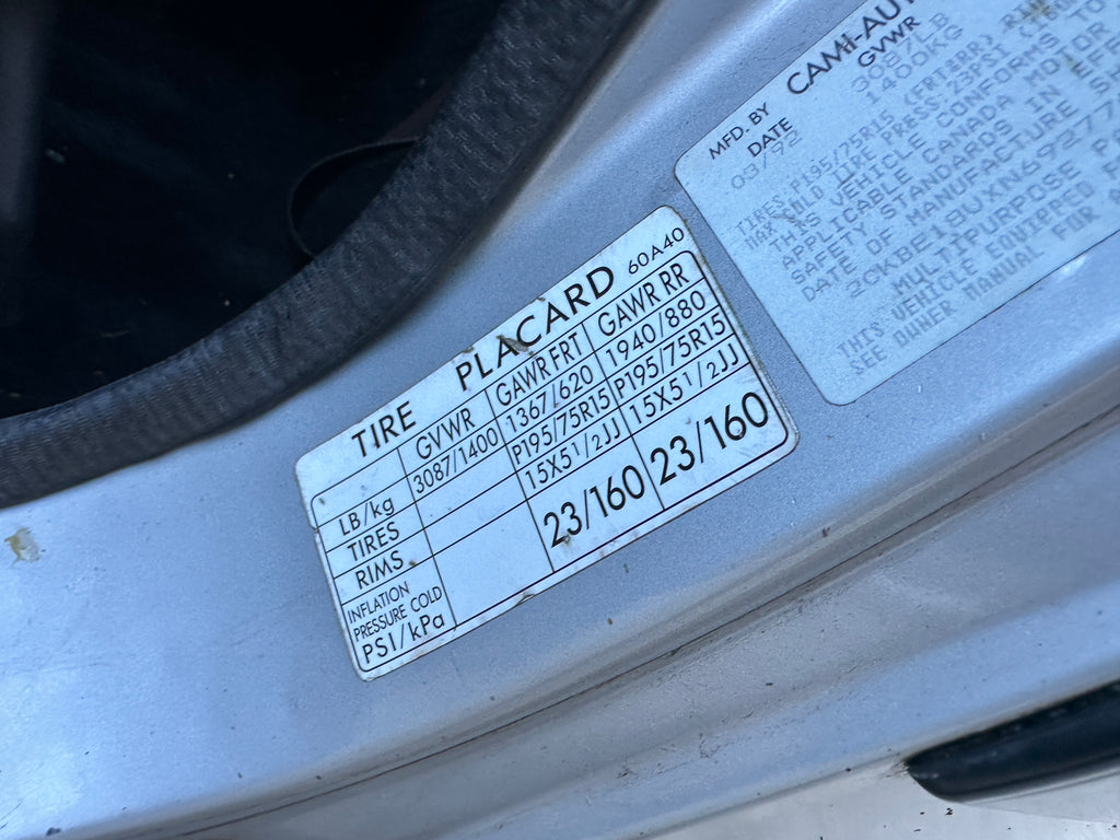 1992 Pontiac Sunrunner 1.6 – P2501