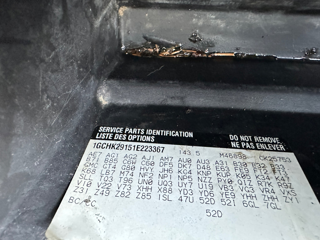 2001 Chevrolet Silverado K2500HD 6.6 LB7 Duramax – C2537