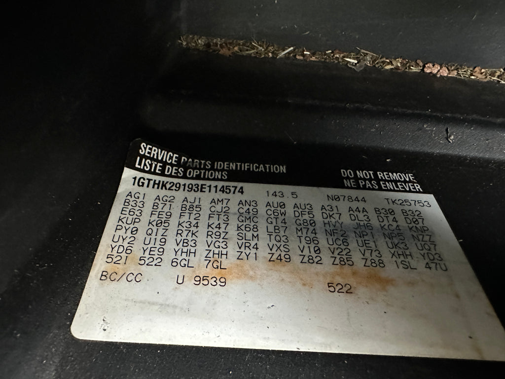 2003 GMC Sierra K2500HD 6.6 LB7 Duramax – G2528