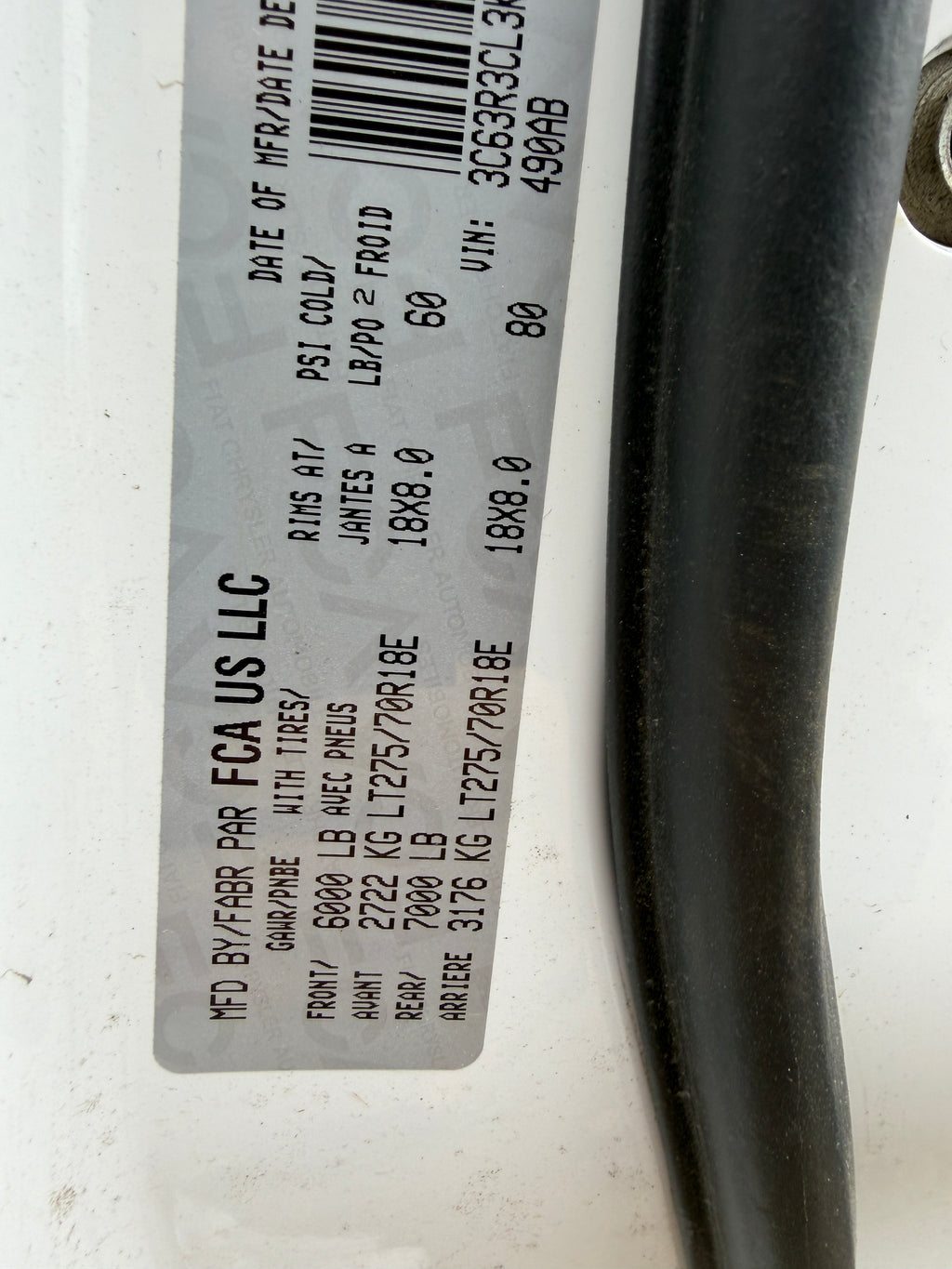 2019 Ram 3500 Tradesman 6.7 Cummins – D2607