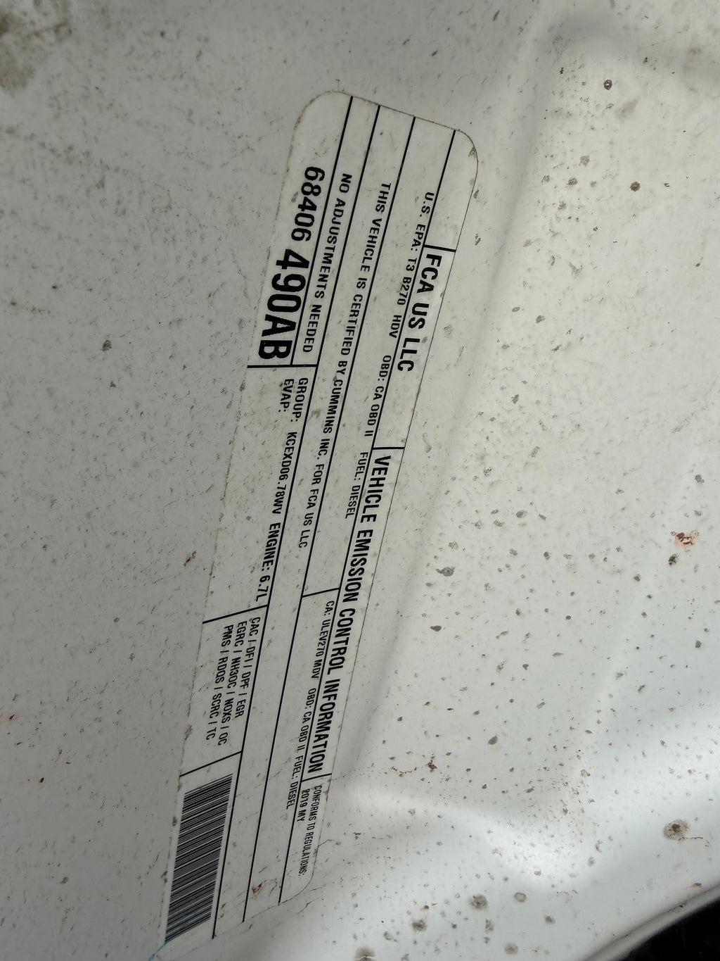2019 Ram 3500 Tradesman 6.7 Cummins – D2607