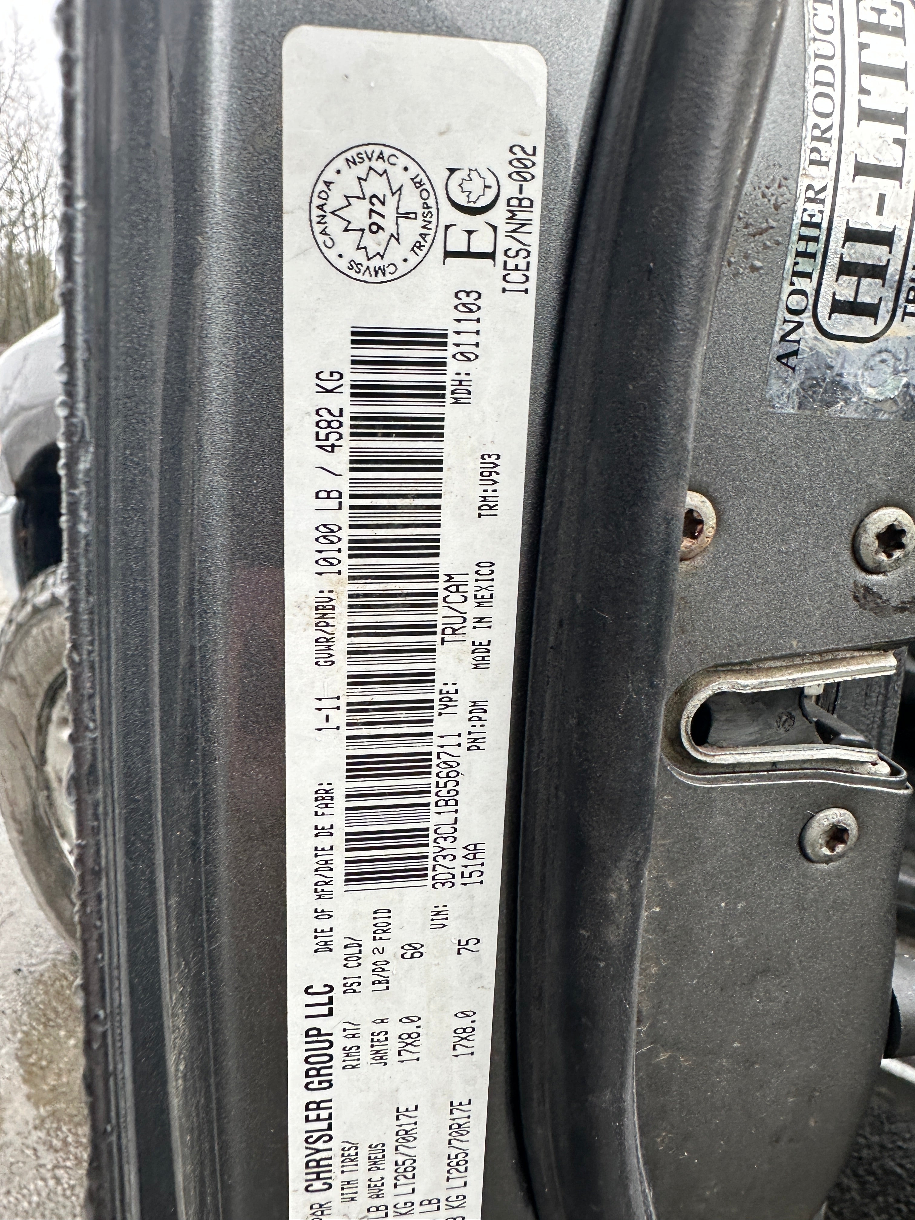 2011 Dodge Ram 3500 6.7 Cummins – D2603
