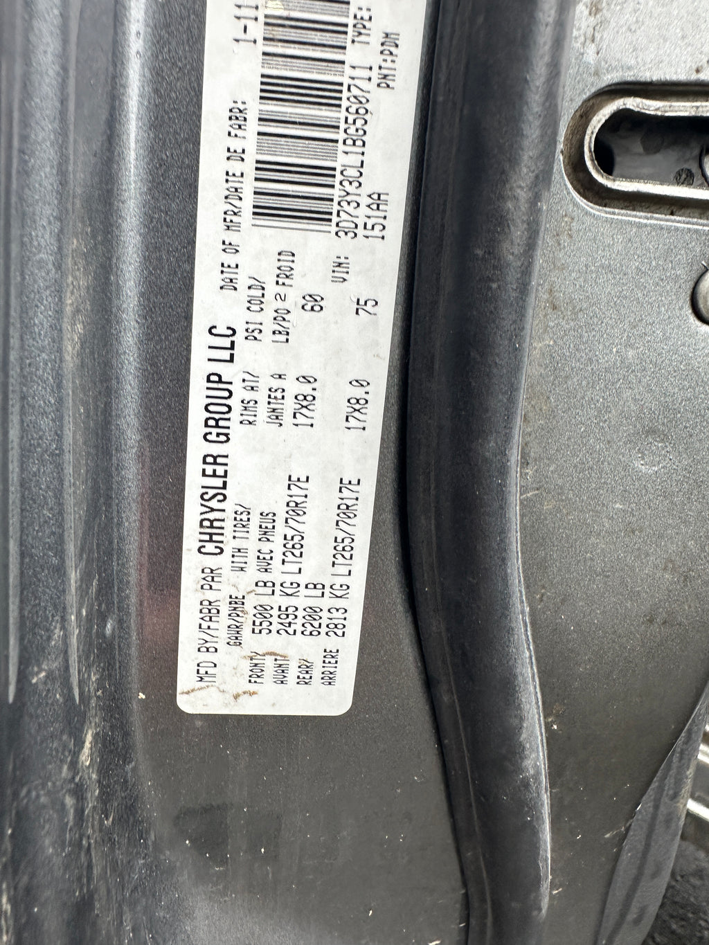 2011 Dodge Ram 3500 6.7 Cummins – D2603
