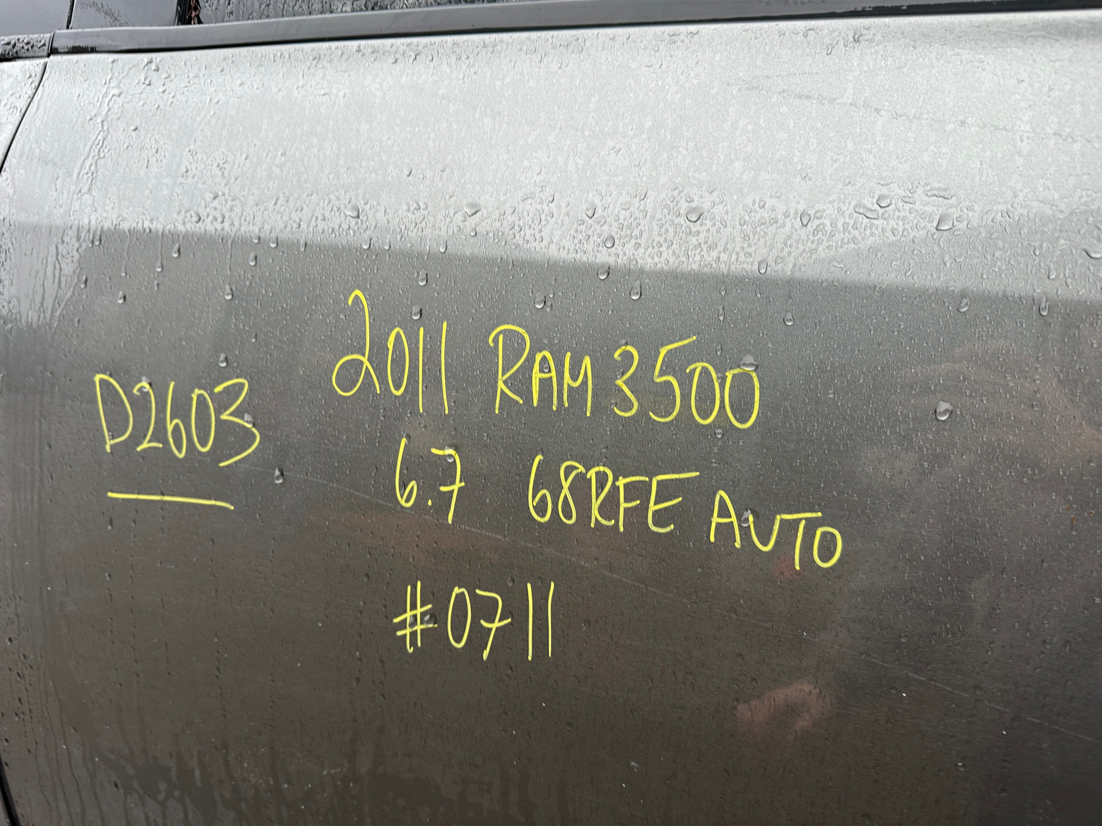 2011 Dodge Ram 3500 6.7 Cummins – D2603