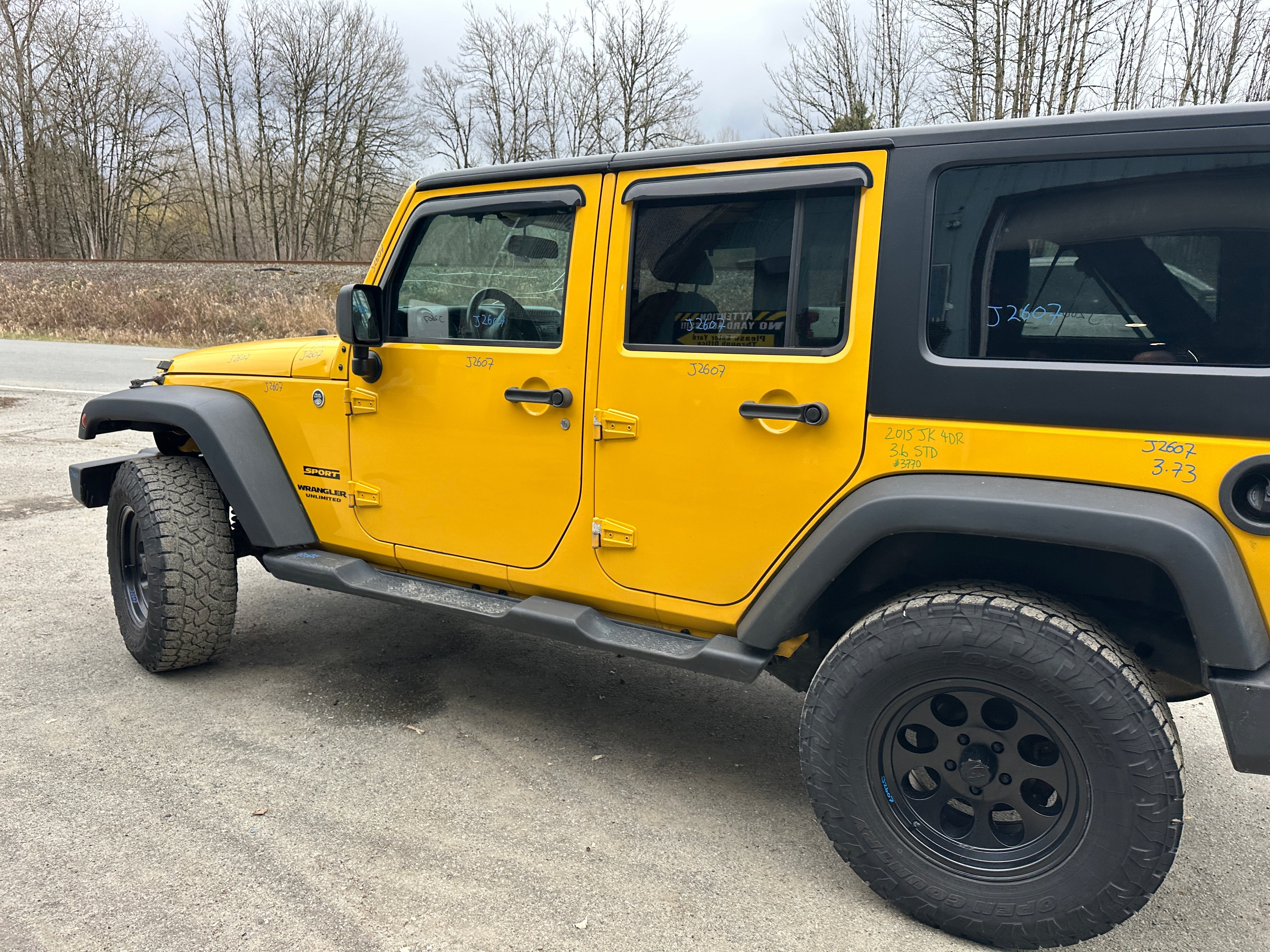 2015 Jeep Wrangler JK Unlimited Sport 3.6 – J2607