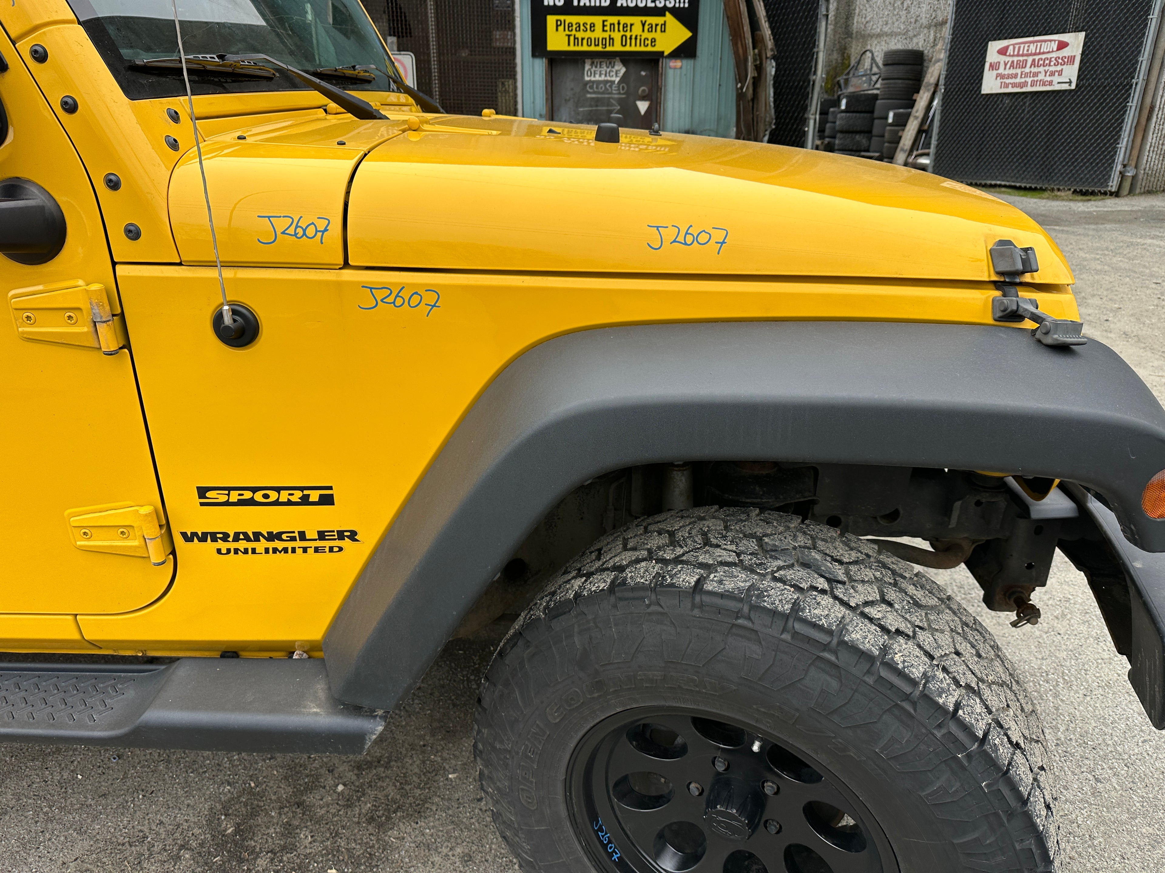 2015 Jeep Wrangler JK Unlimited Sport 3.6 – J2607