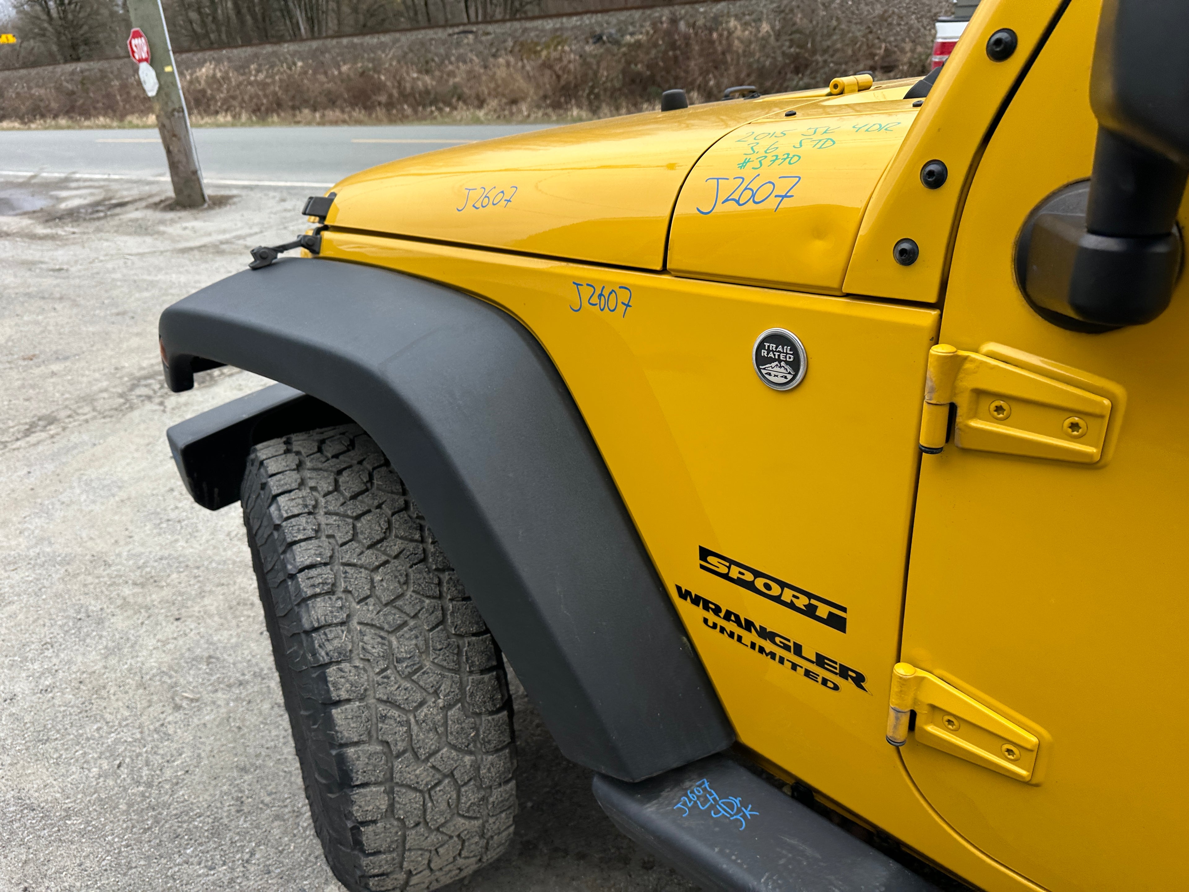 2015 Jeep Wrangler JK Unlimited Sport 3.6 – J2607
