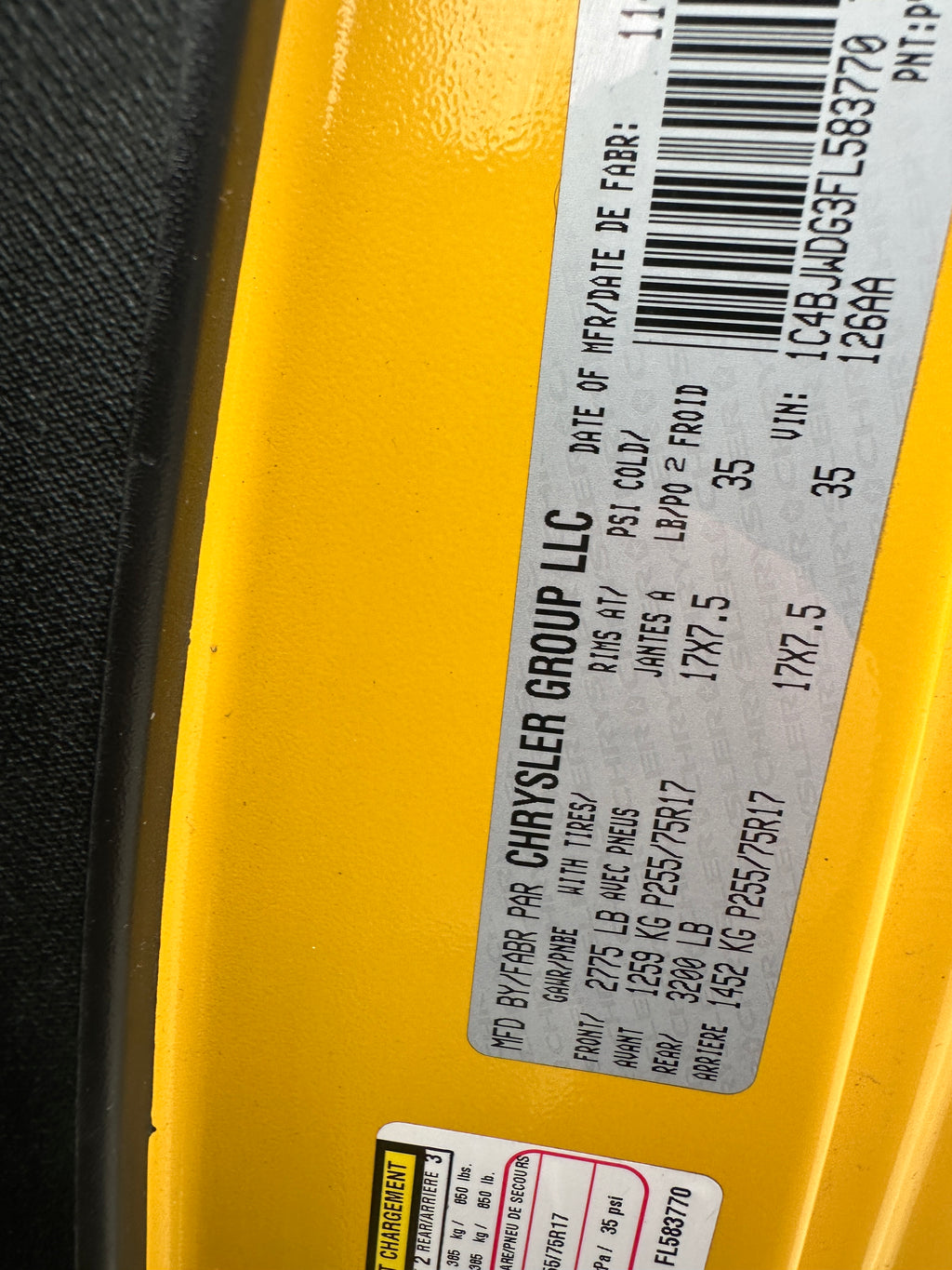 2015 Jeep Wrangler JK Unlimited Sport 3.6 – J2607