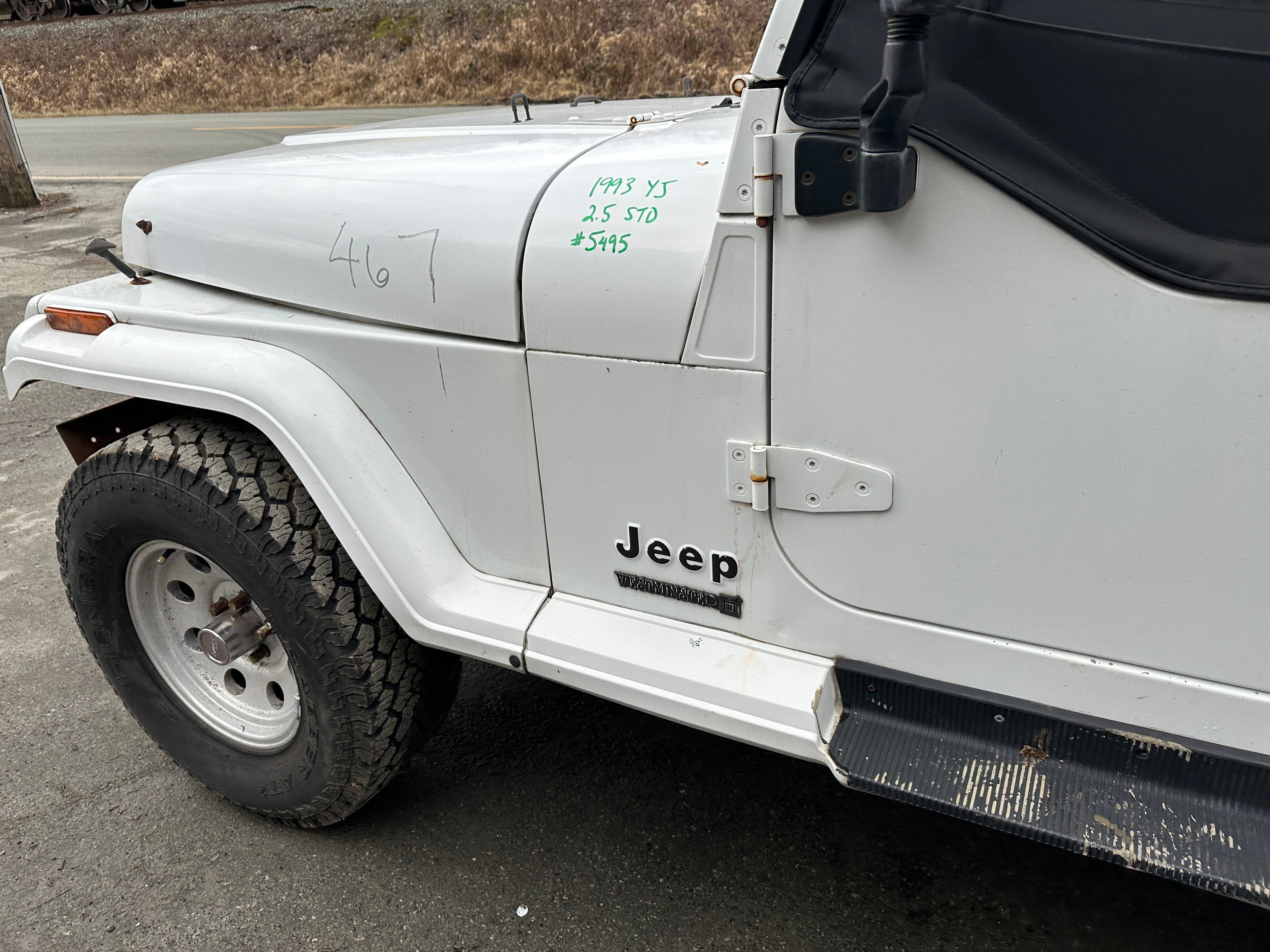 1993 Jeep Wrangler YJ 2.5 – J2509