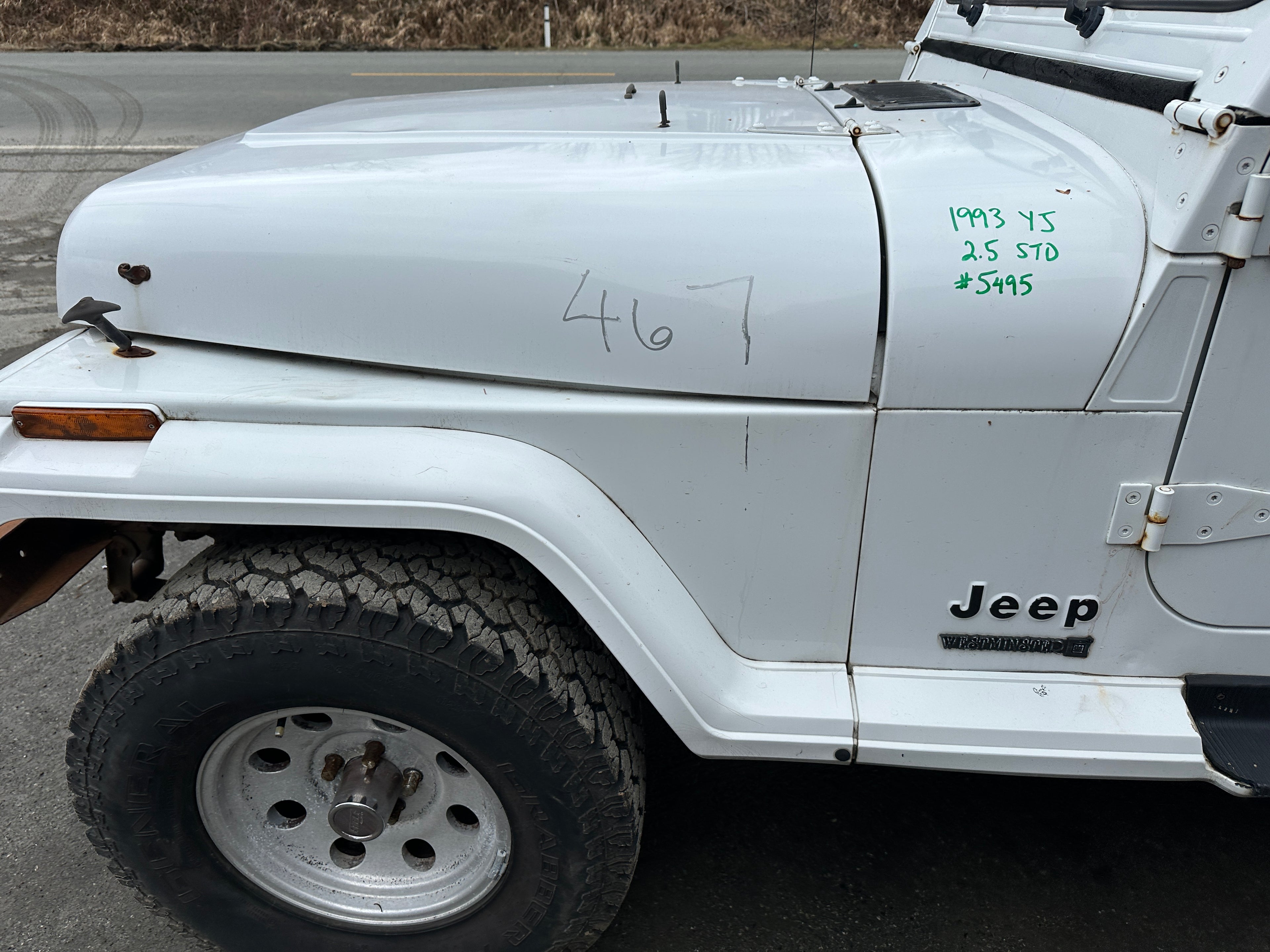 1993 Jeep Wrangler YJ 2.5 – J2509