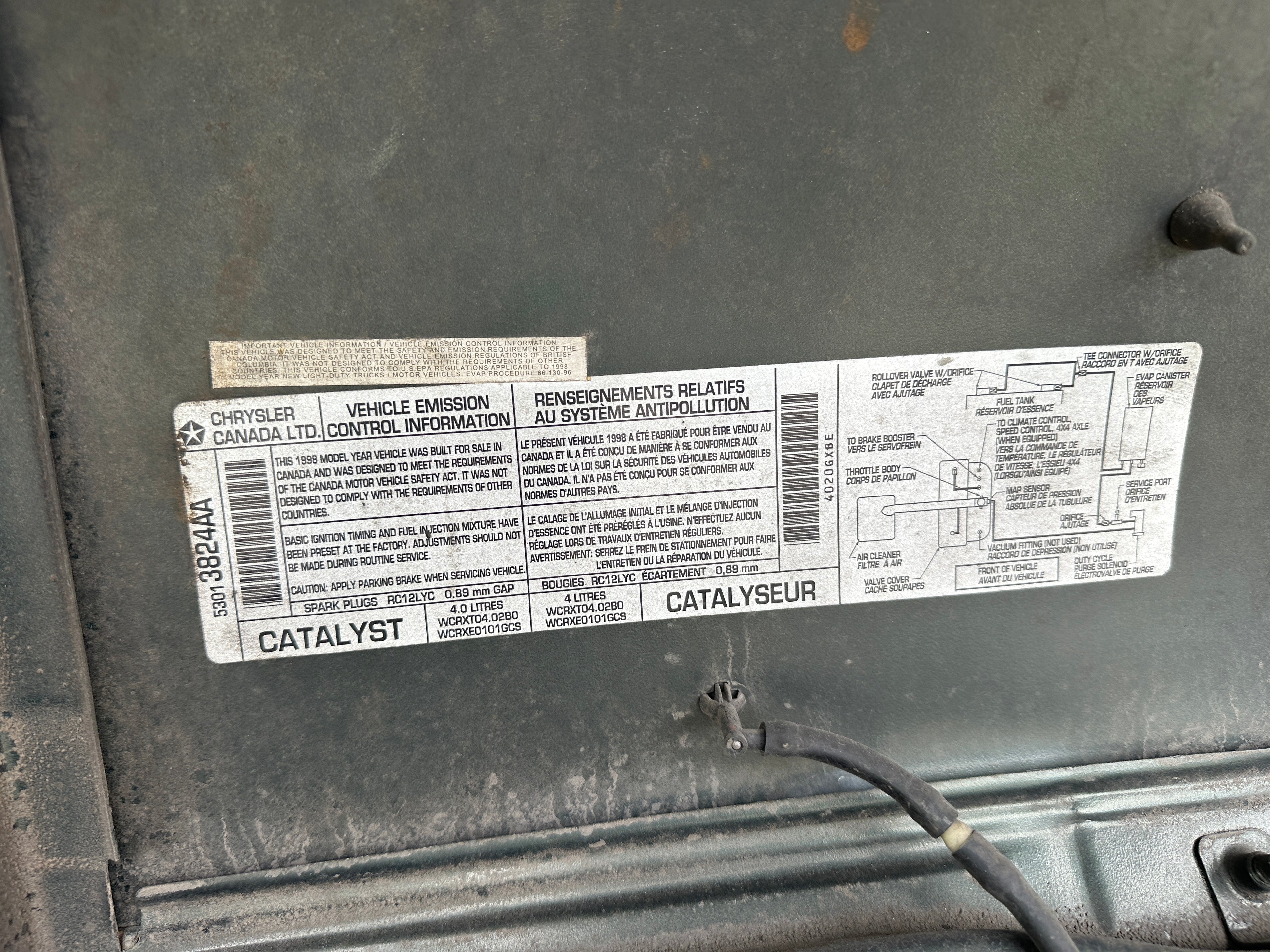 1998 Jeep Wrangler TJ 4.0 – J2531