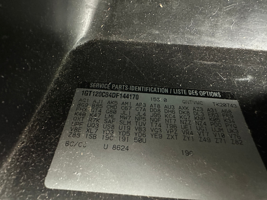 2013 GMC Sierra K2500 SLE 6.6 LML Duramax – G2530