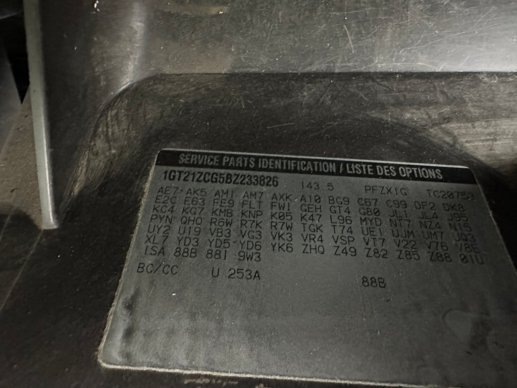 2011 GMC Sierra C2500HD 4.8 – G2529