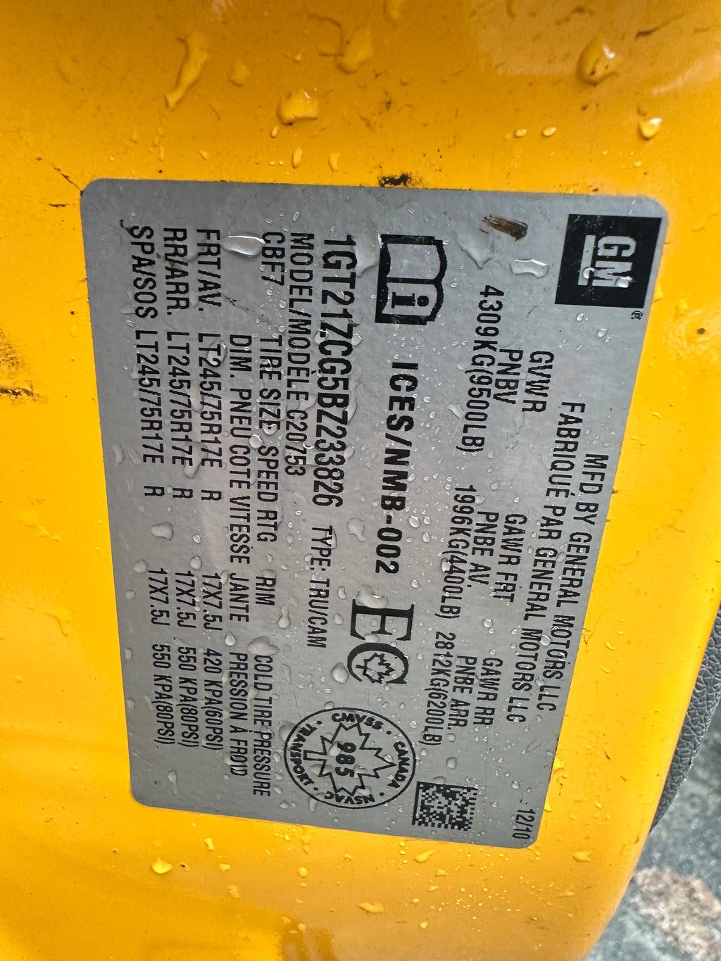 2011 GMC Sierra C2500HD 4.8 – G2529