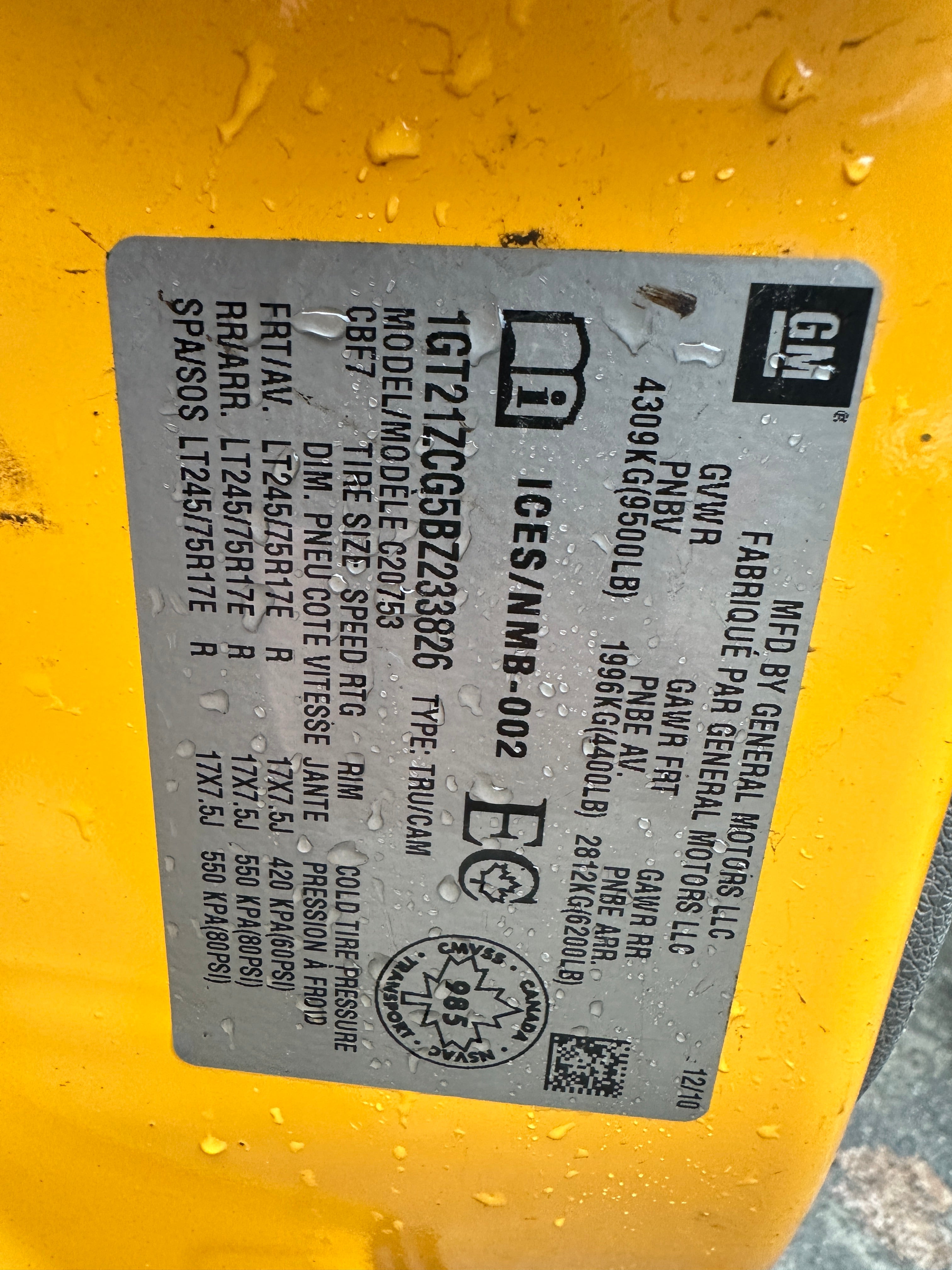 2011 GMC Sierra C2500HD 4.8 – G2529