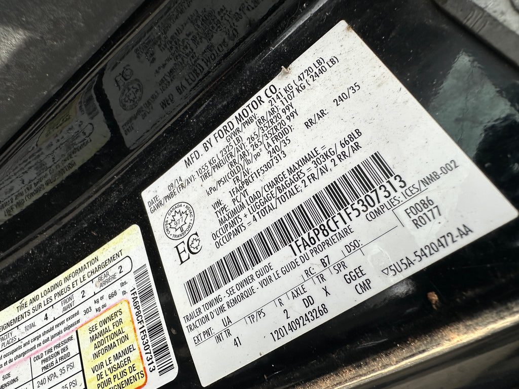 2015 Ford Mustang GT 5.0 – F2603