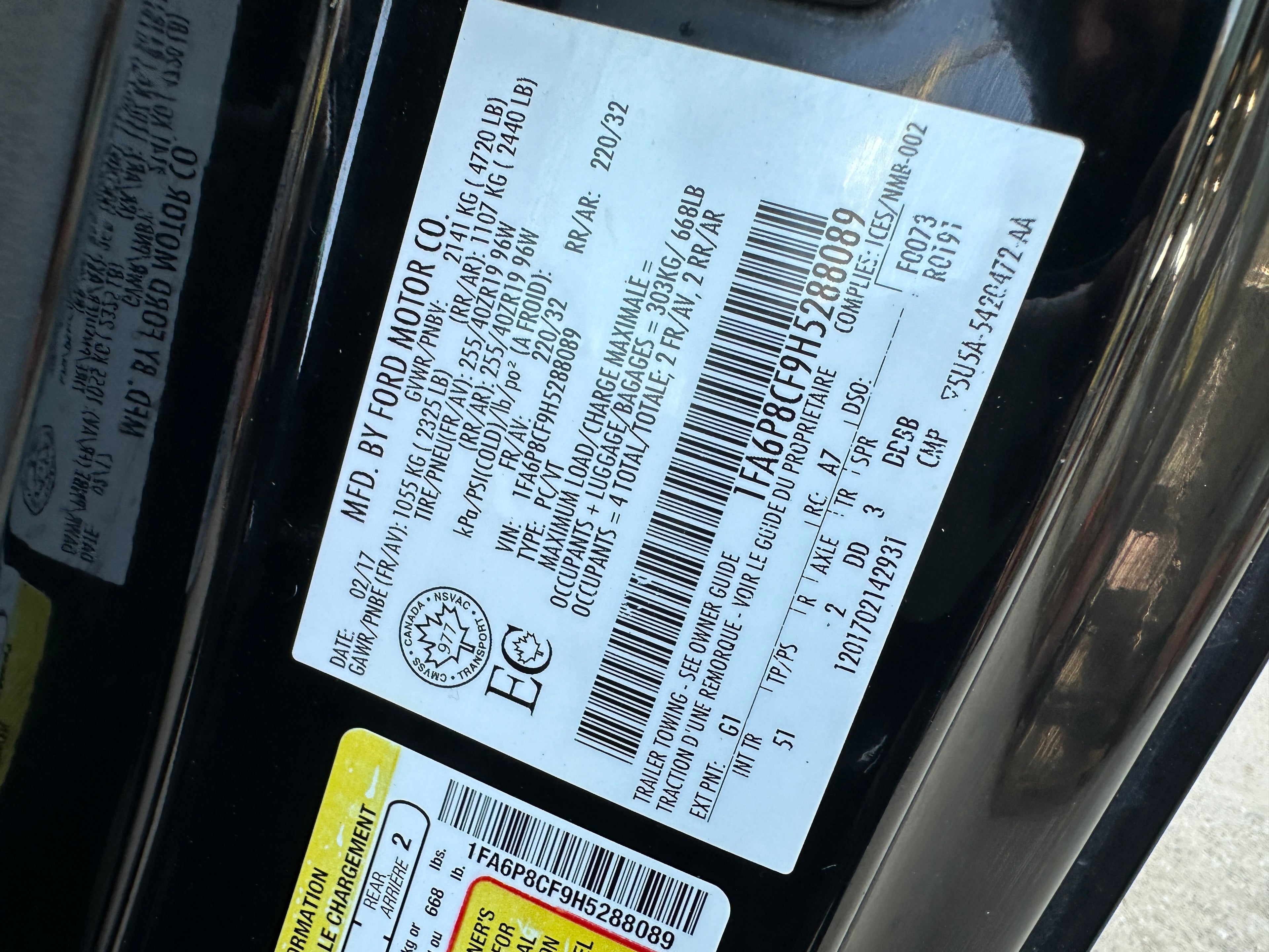 2017 Ford Mustang GT 5.0 – F2605