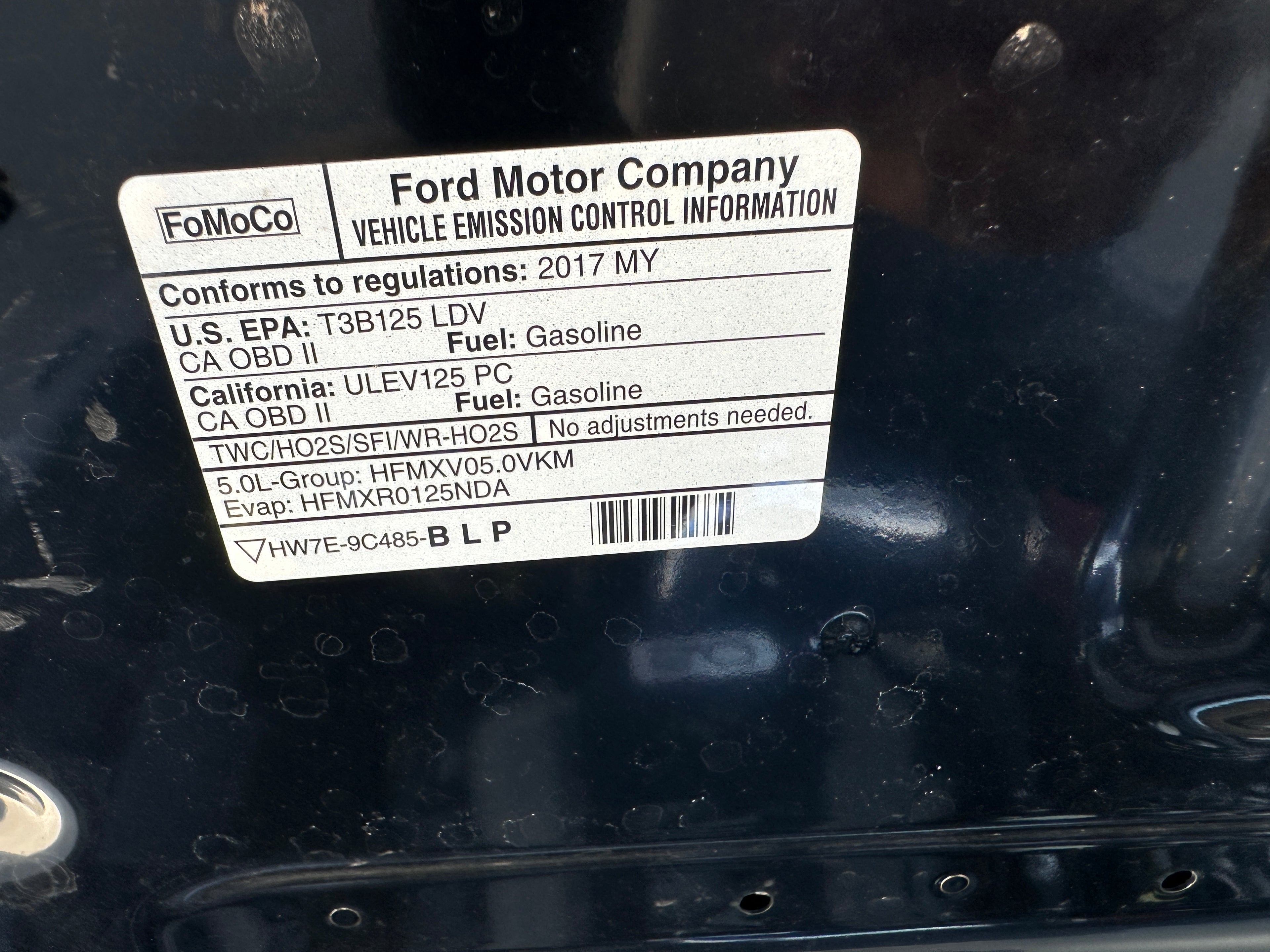 2017 Ford Mustang GT 5.0 – F2605