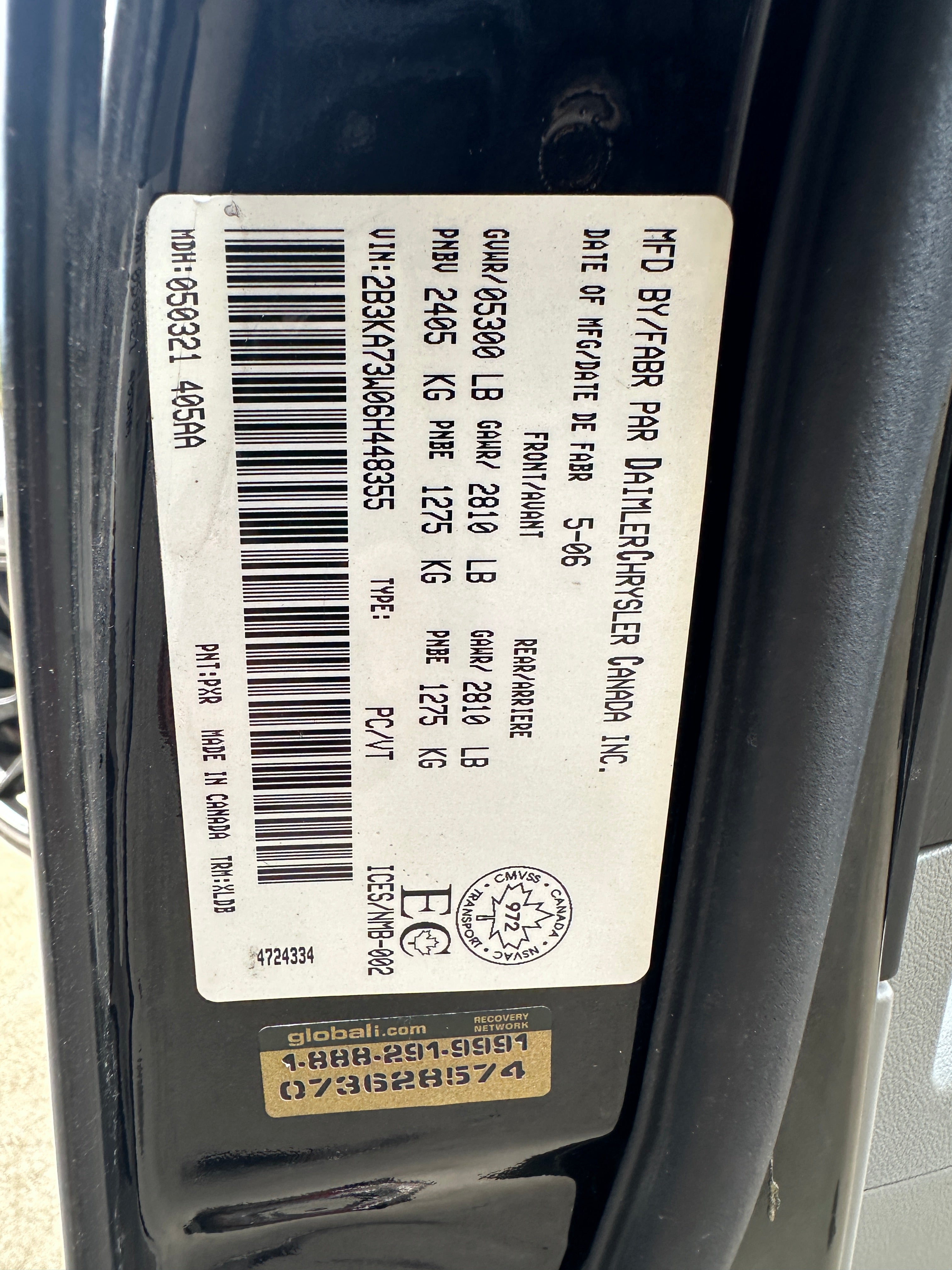 2006 Dodge Charger SRT-8 – D2502