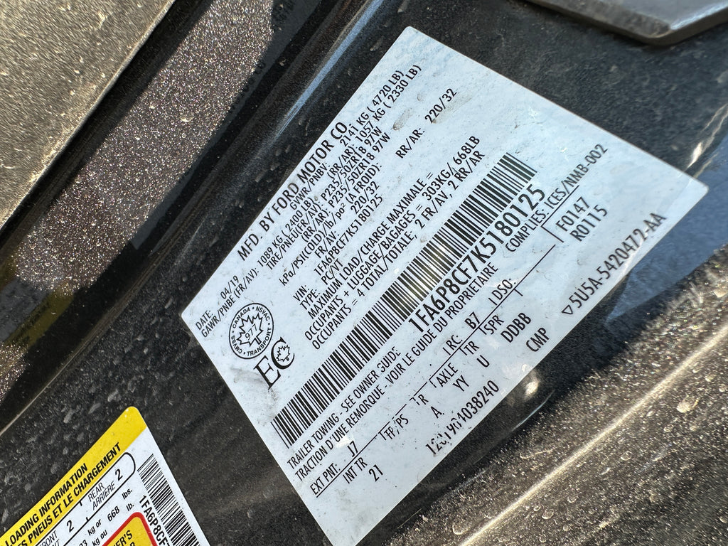 2019 Ford Mustang GT 5.0 – F2508