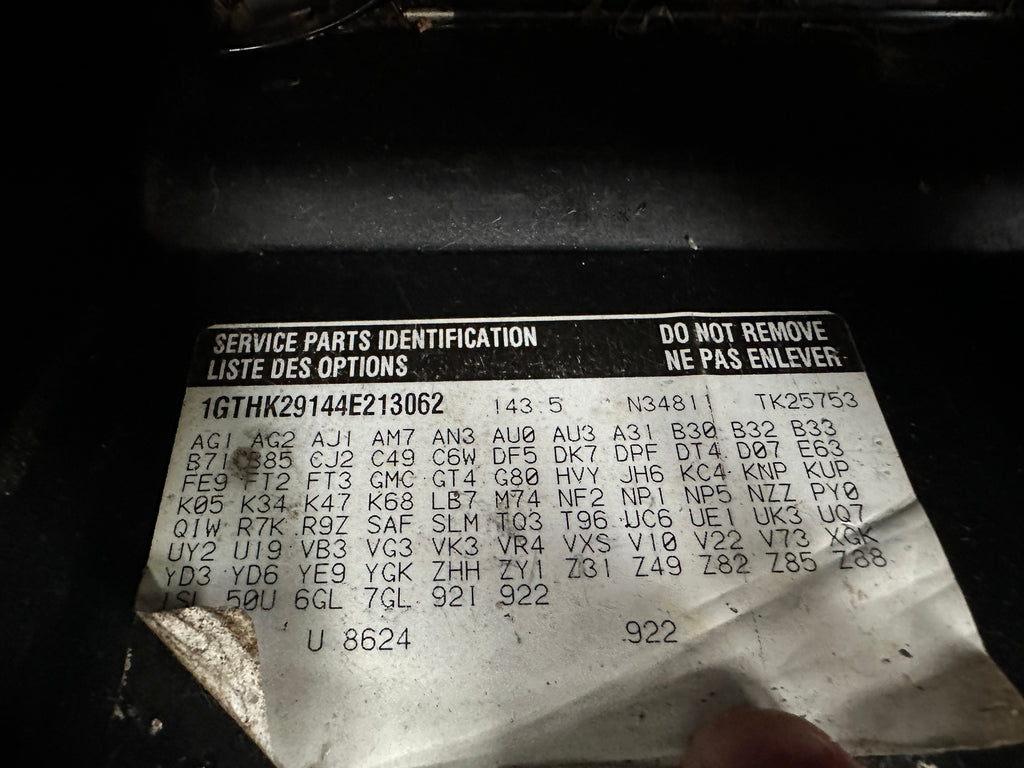 2004 GMC Sierra K2500HD 6.6 LB7 Duramax – G2532